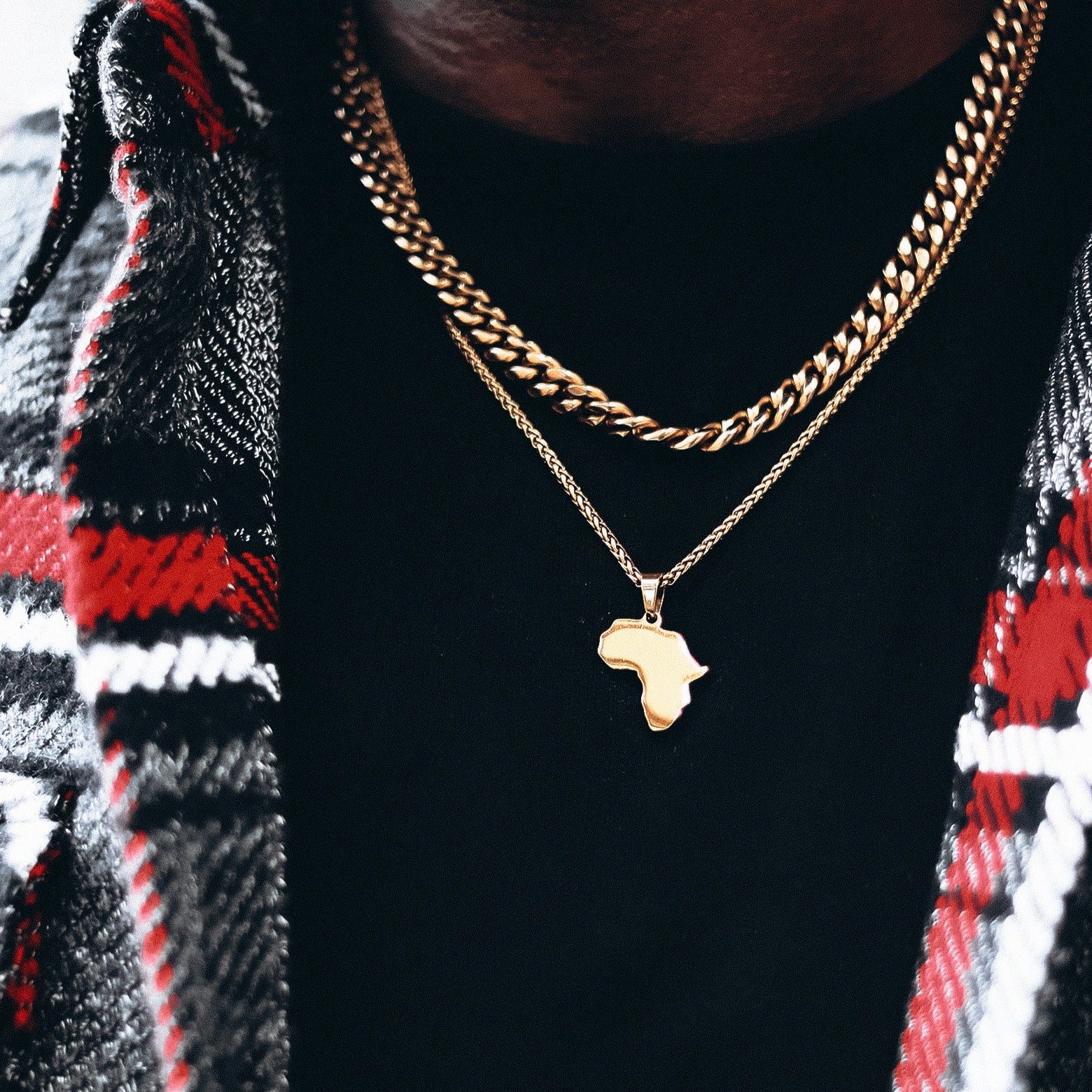 Africa Pendant (Gold) - Image 3