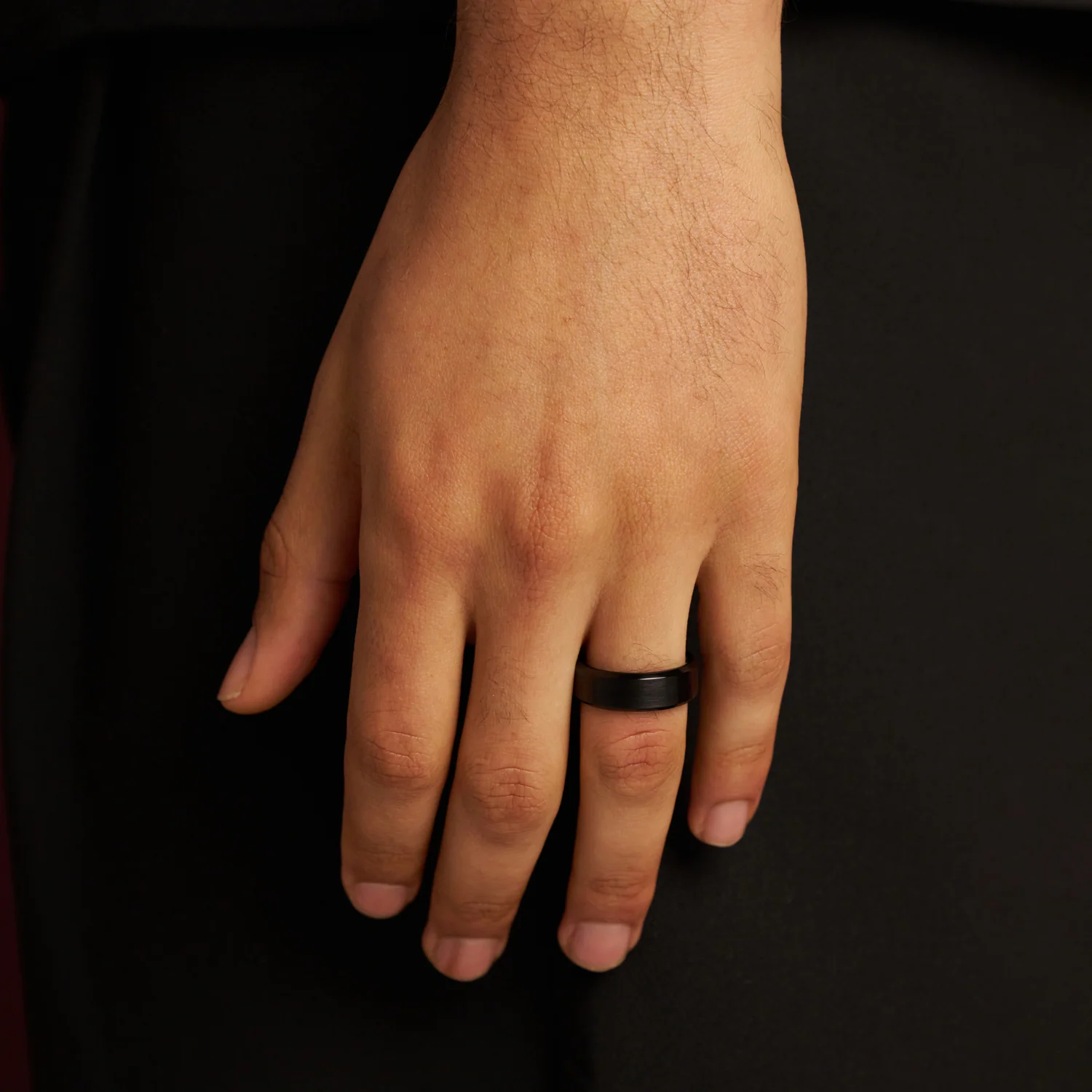 Bevelled Ring (Black) 8mm | Tungsten - Image 8