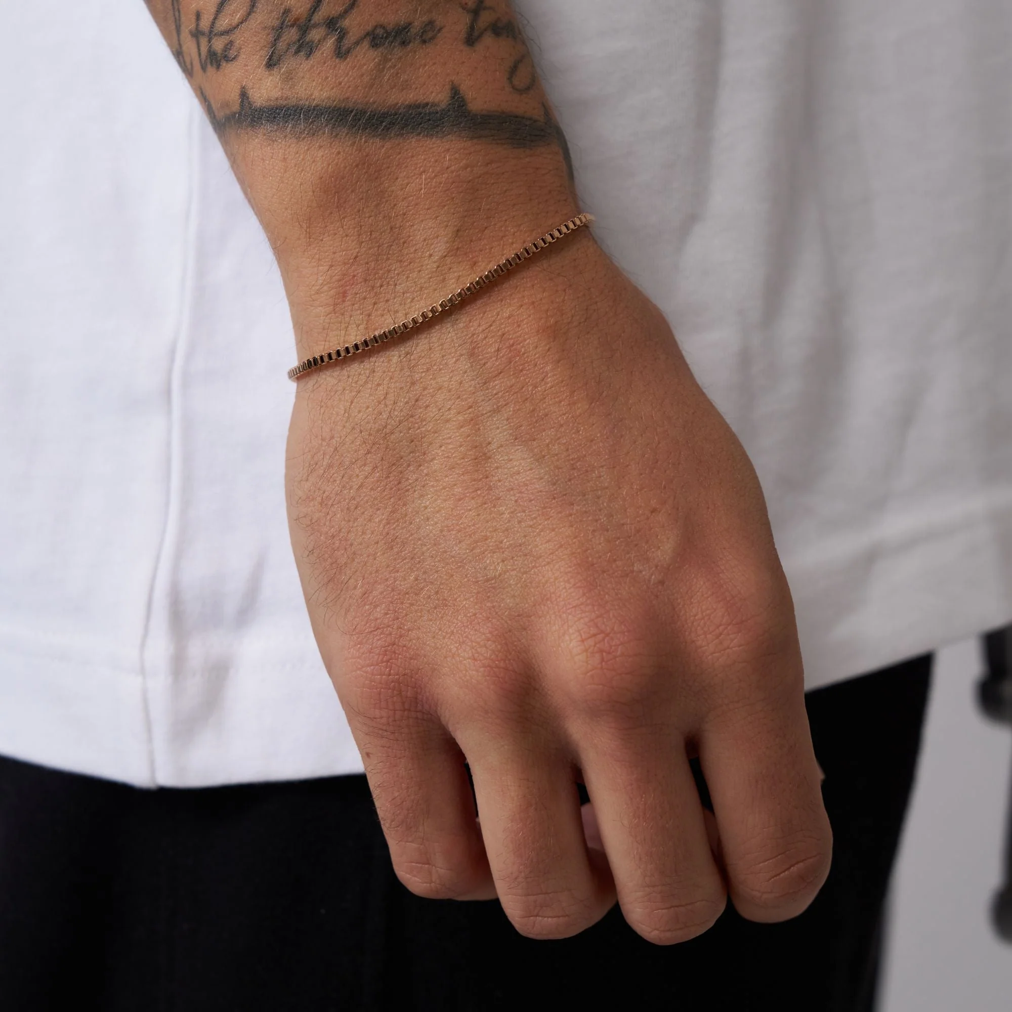 Box Bracelet (Rose Gold) 2mm - Image 2