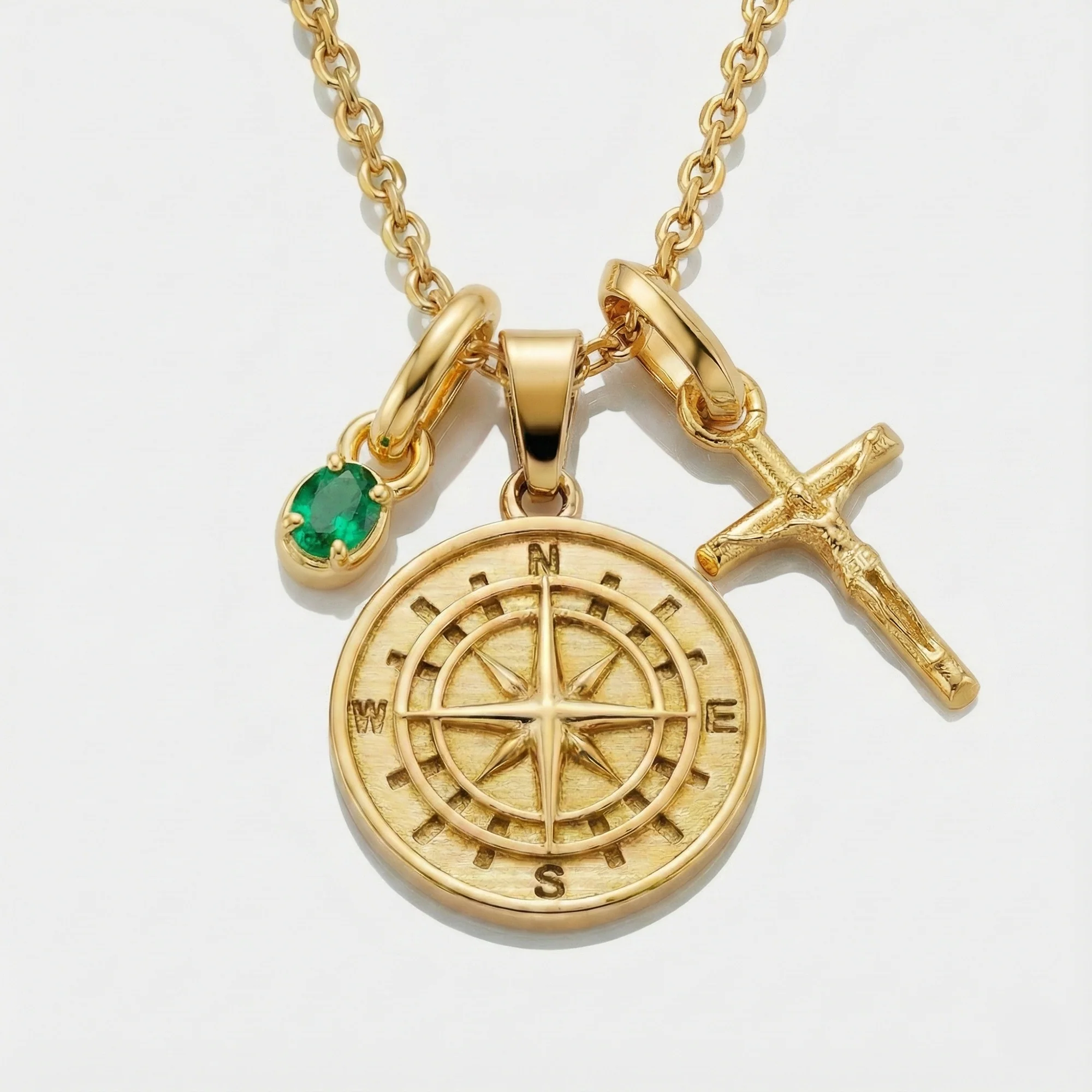 Build Your Own Pendant (Gold) | Emerald Stone - Image 15