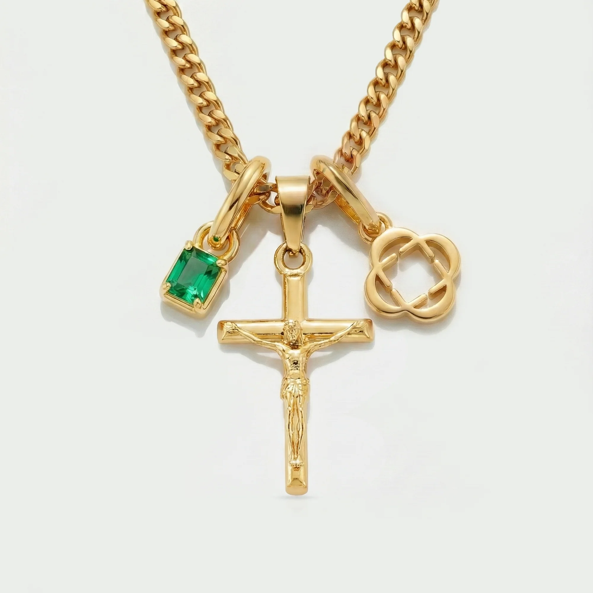 Build Your Own Pendant (Gold) | Emerald Stone - Image 30