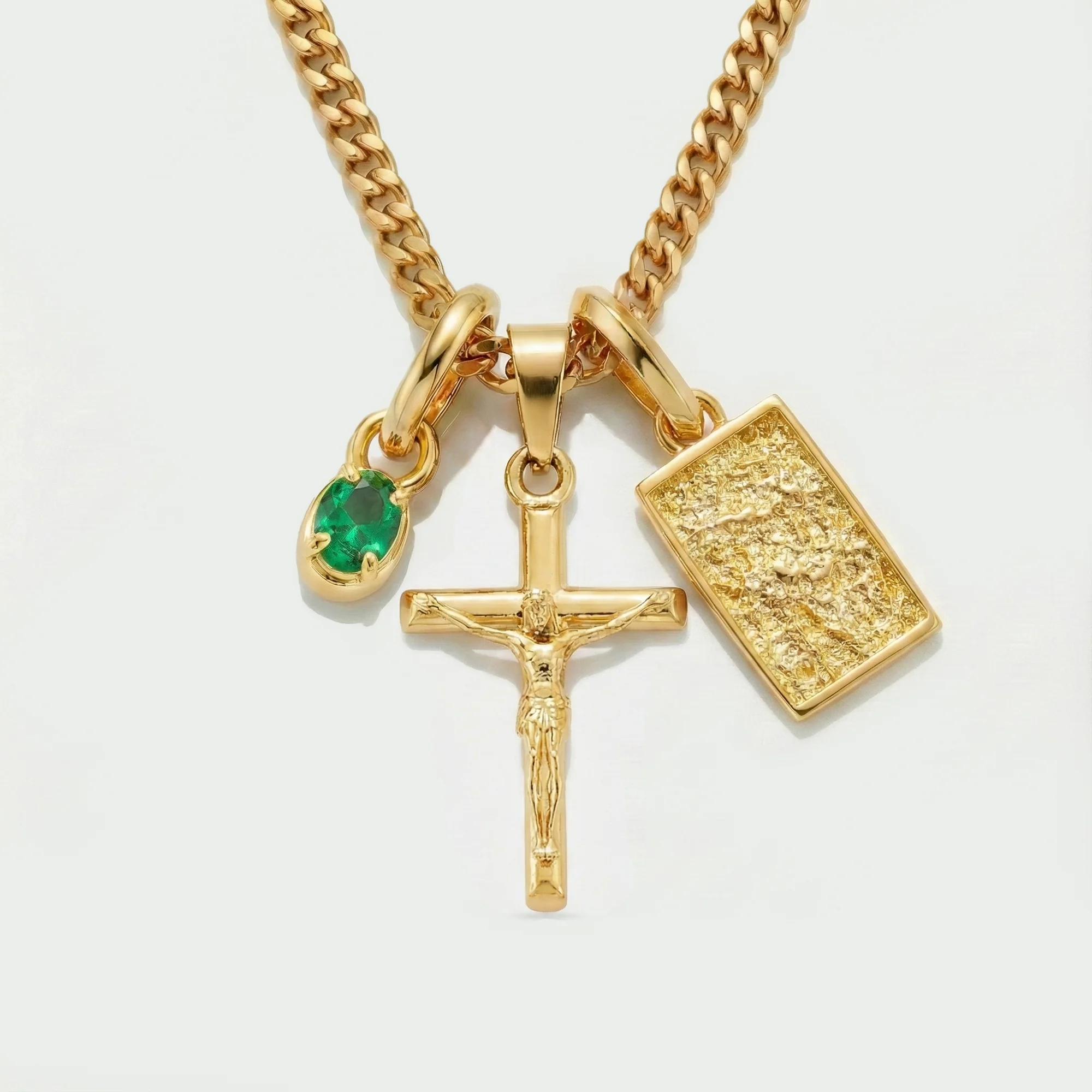 Build Your Own Pendant (Gold) | Emerald Stone - Image 33