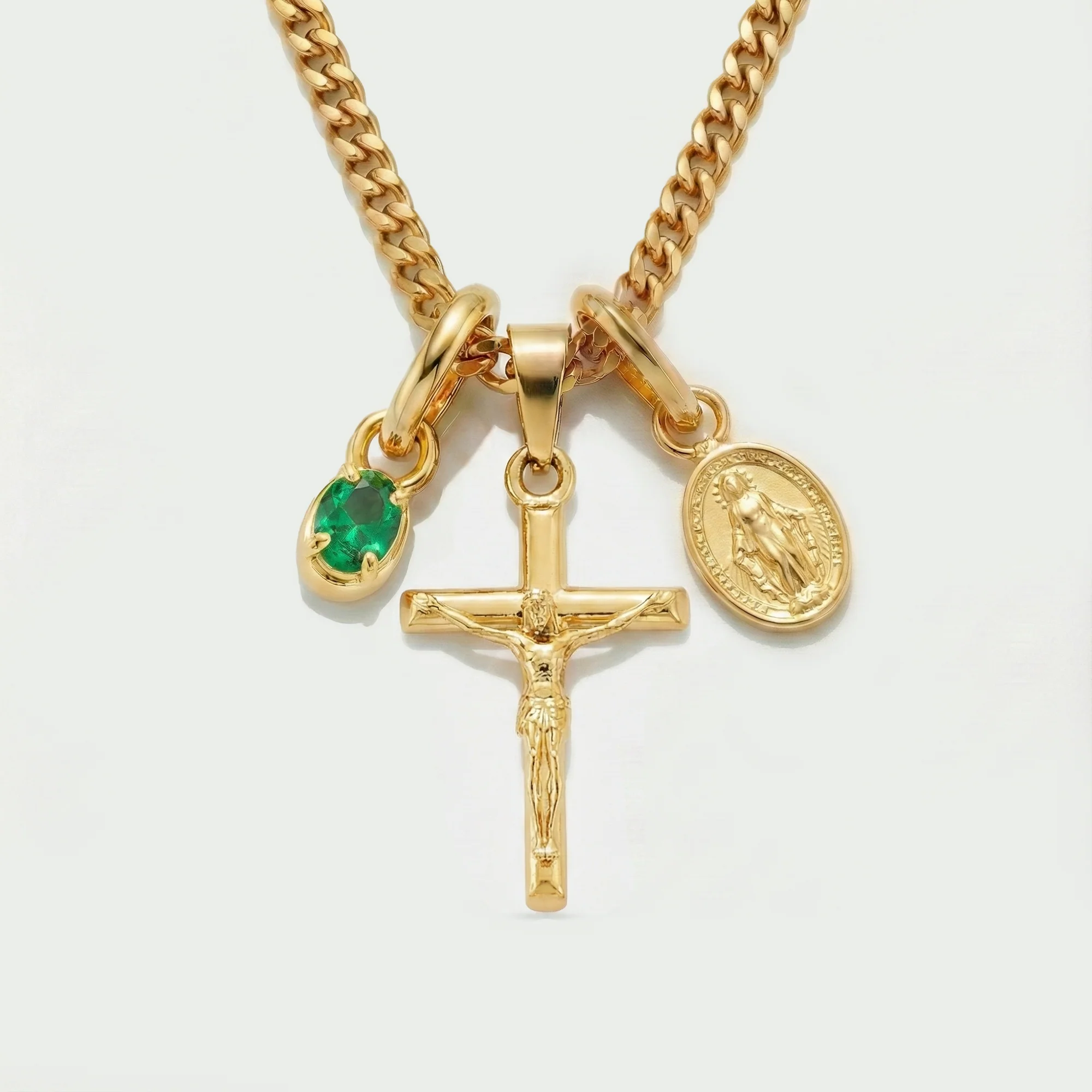 Build Your Own Pendant (Gold) | Emerald Stone - Image 34