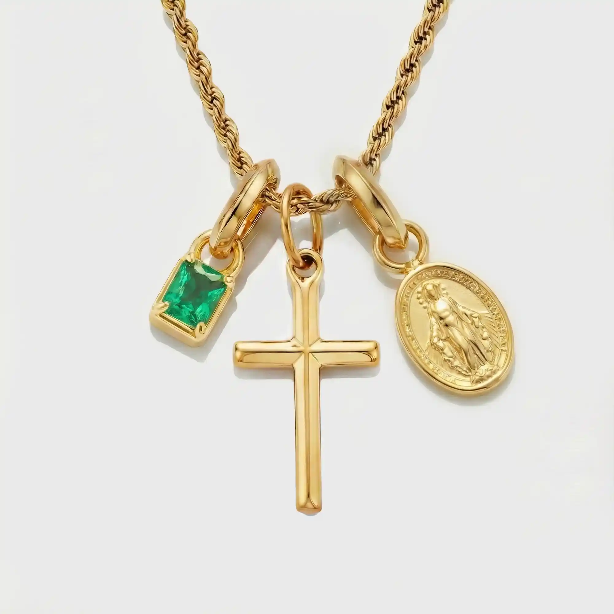 Build Your Own Pendant (Gold) | Emerald Stone - Image 46