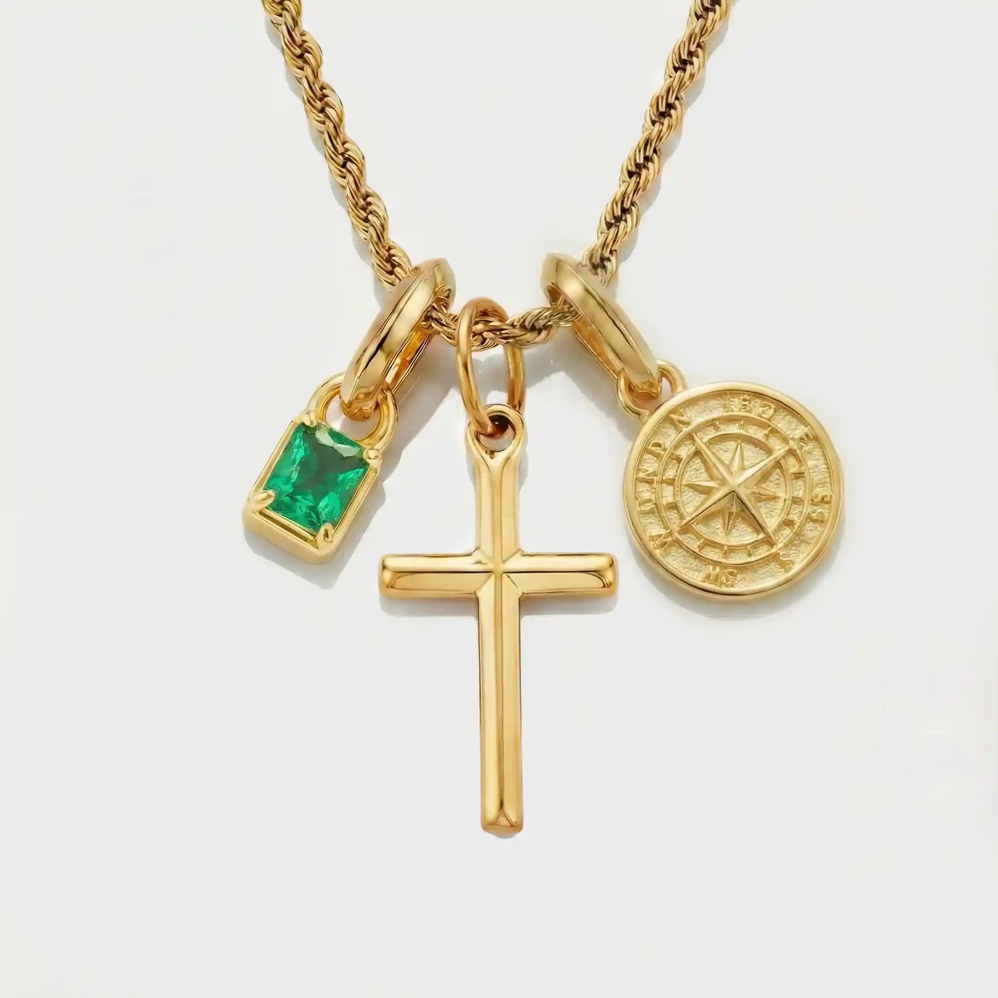 Build Your Own Pendant (Gold) | Emerald Stone - Image 47