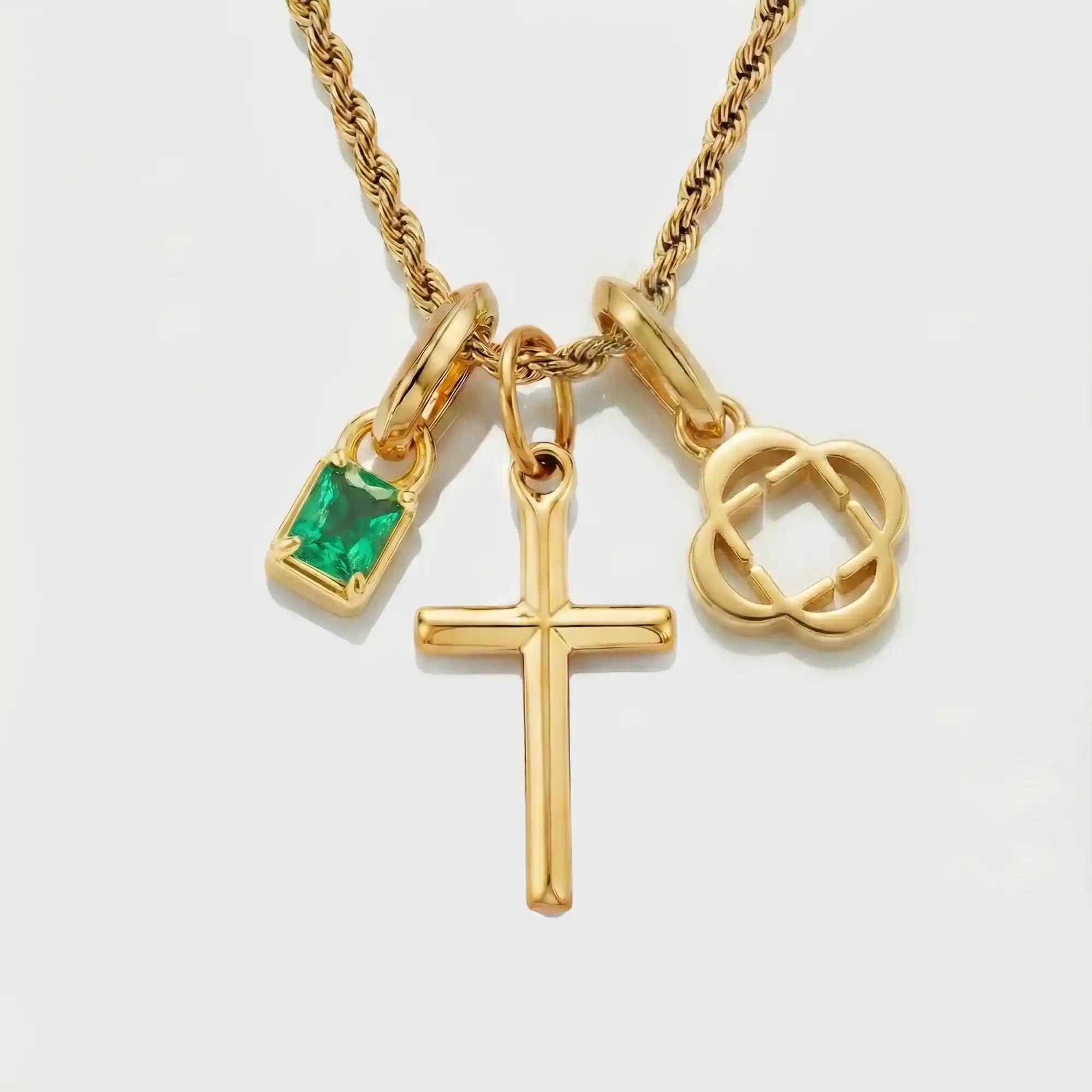 Build Your Own Pendant (Gold) | Emerald Stone - Image 48