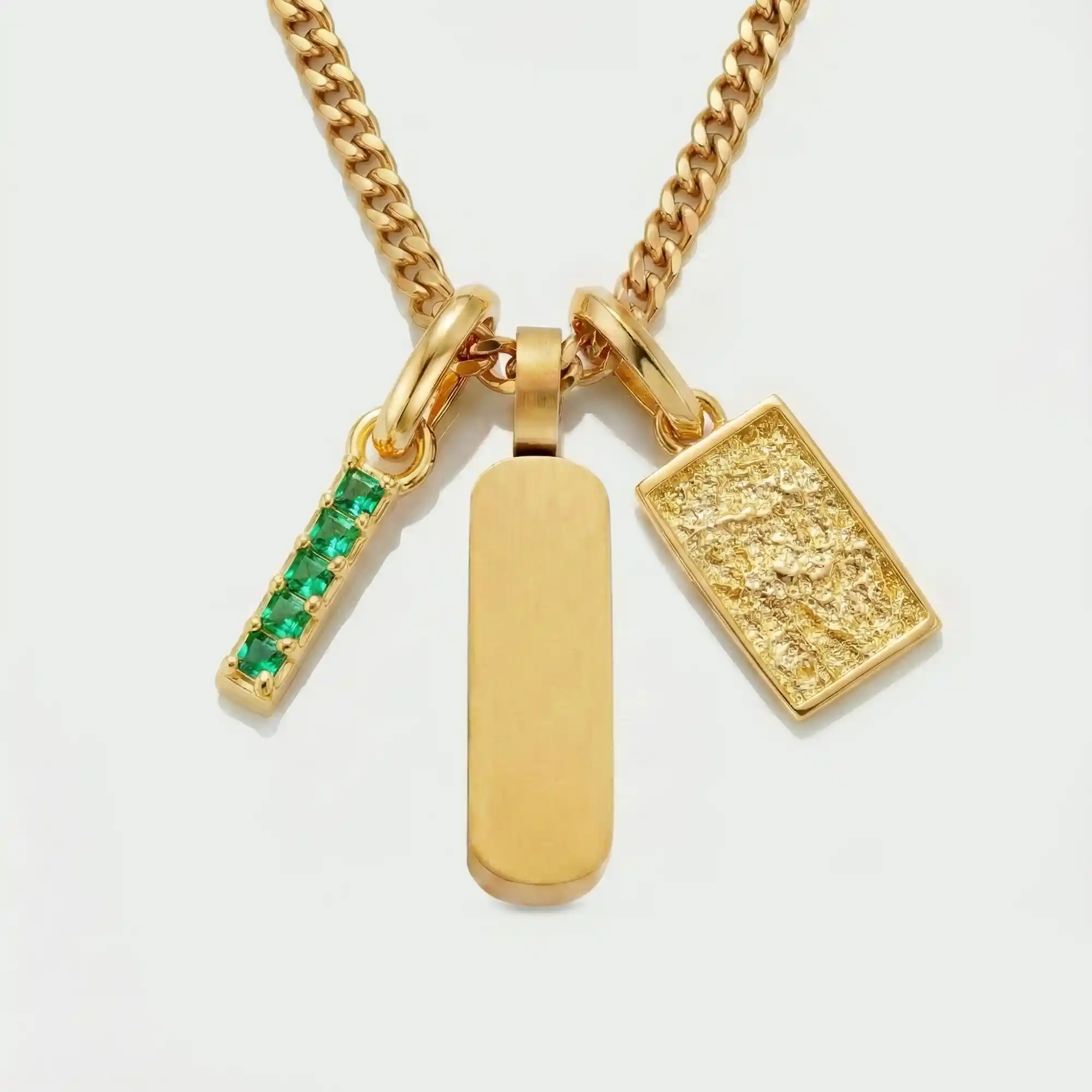 Build Your Own Pendant (Gold) | Emerald Stone - Image 57