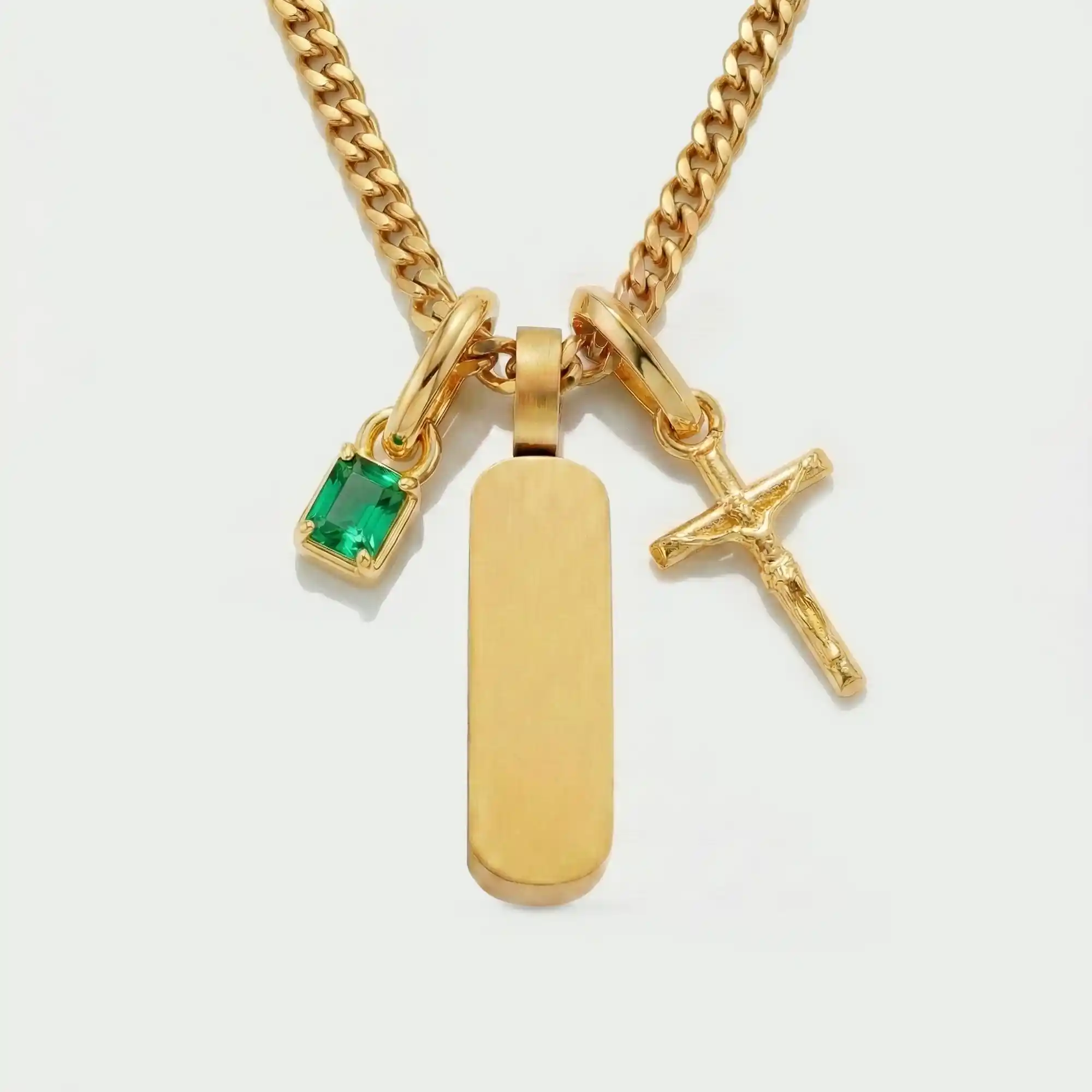 Build Your Own Pendant (Gold) | Emerald Stone - Image 62