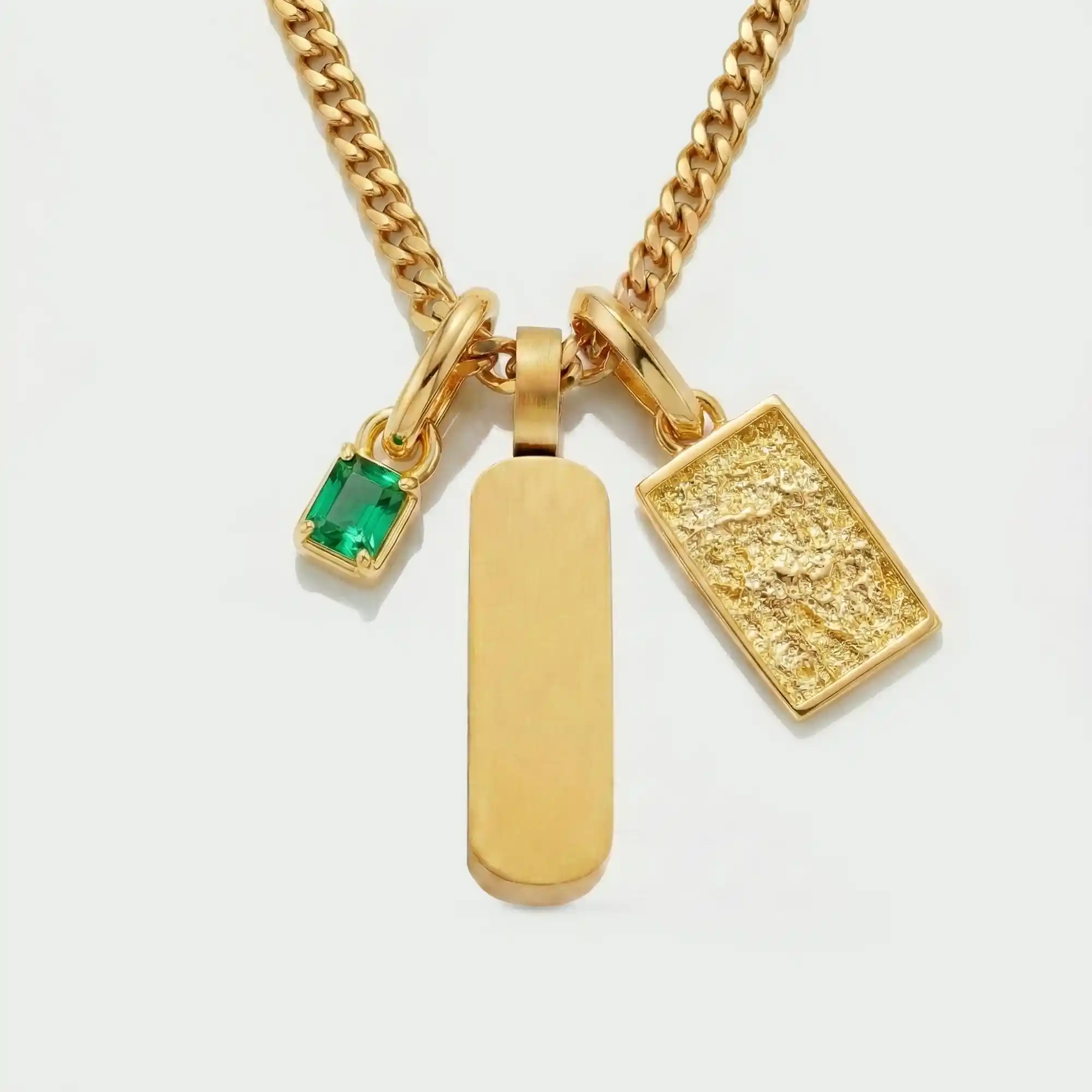 Build Your Own Pendant (Gold) | Emerald Stone - Image 63