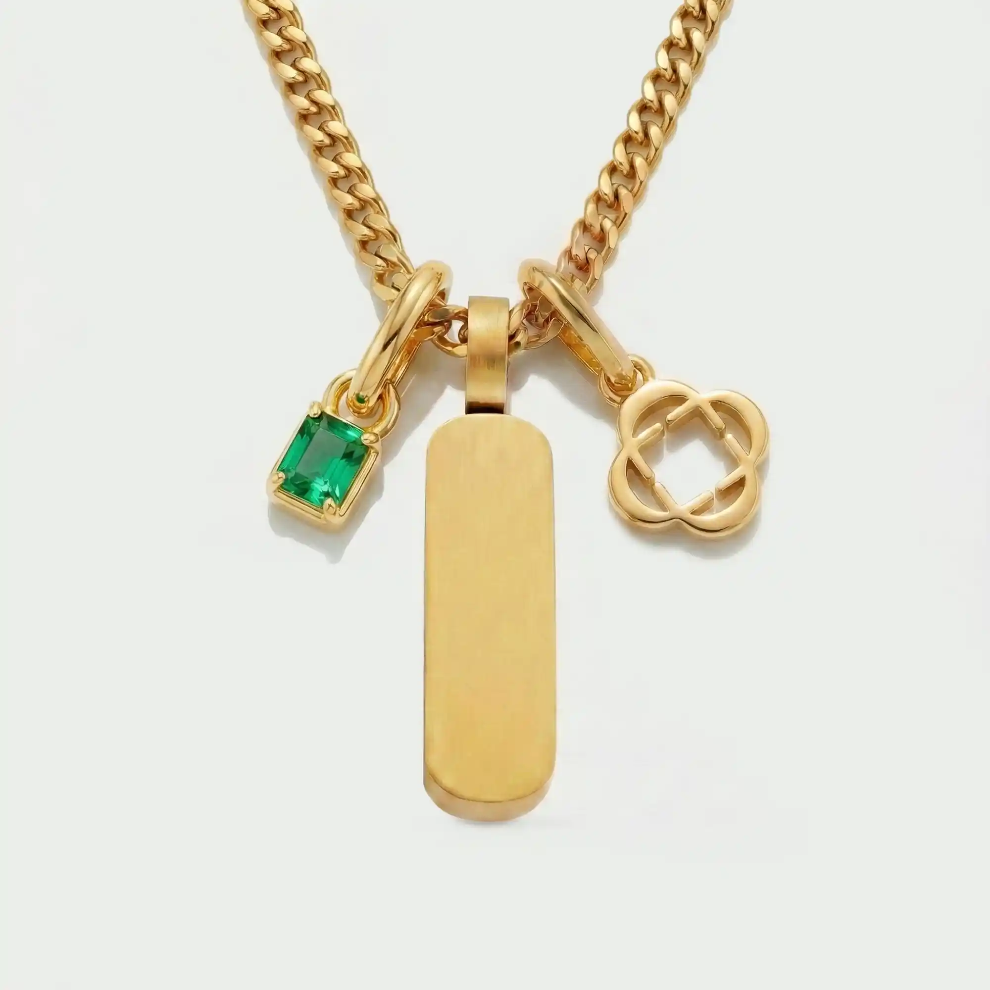 Build Your Own Pendant (Gold) | Emerald Stone - Image 66