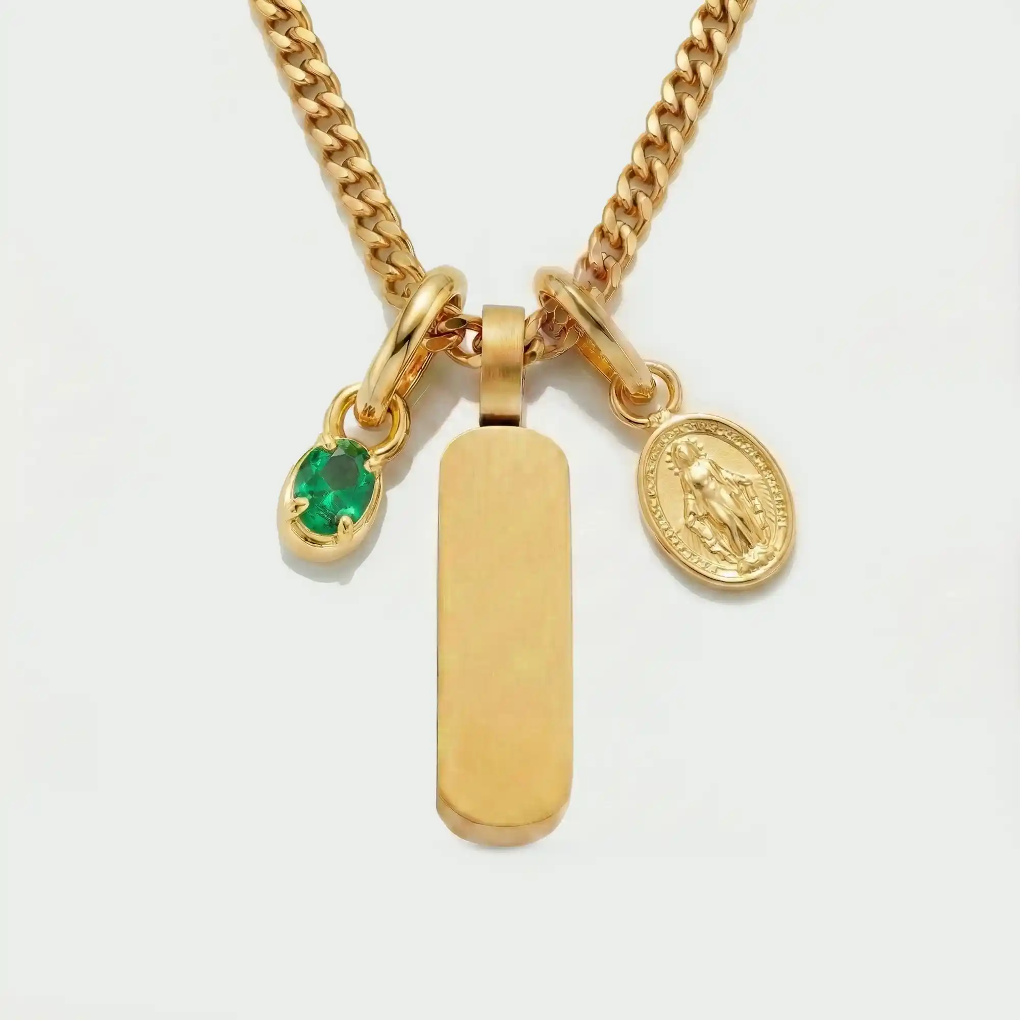 Build Your Own Pendant (Gold) | Emerald Stone - Image 70