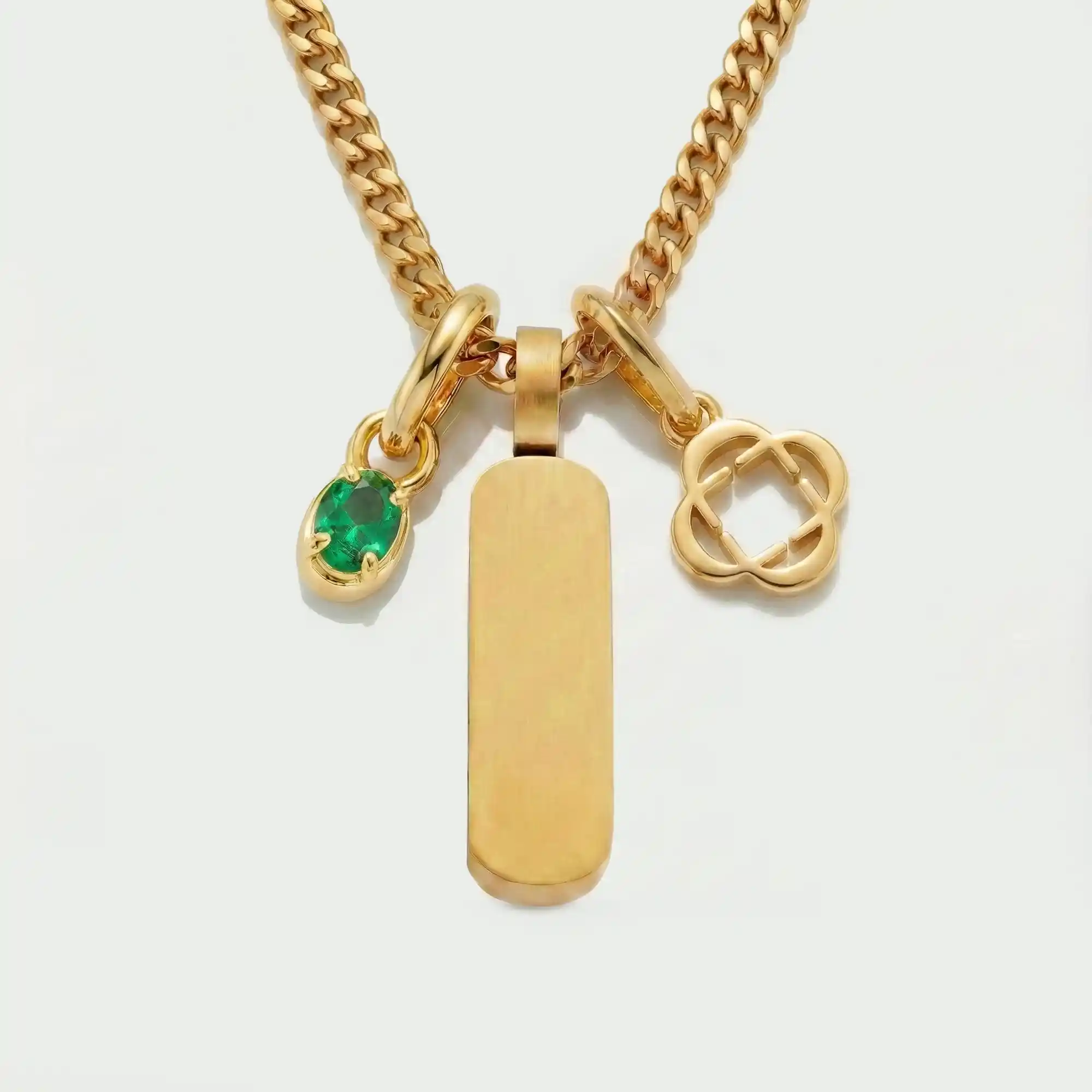 Build Your Own Pendant (Gold) | Emerald Stone - Image 72