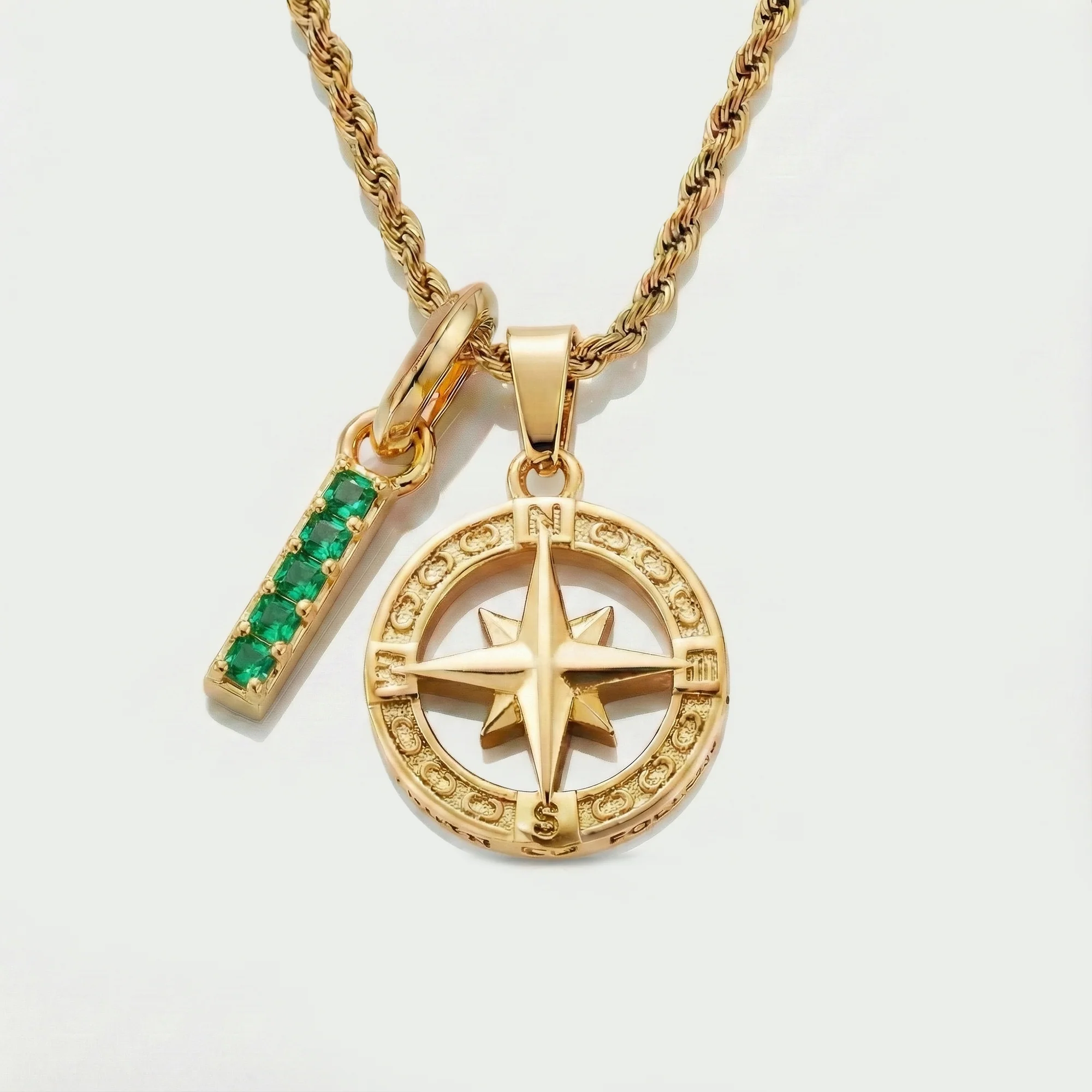Build Your Own Pendant (Gold) | Emerald Stone - Image 73
