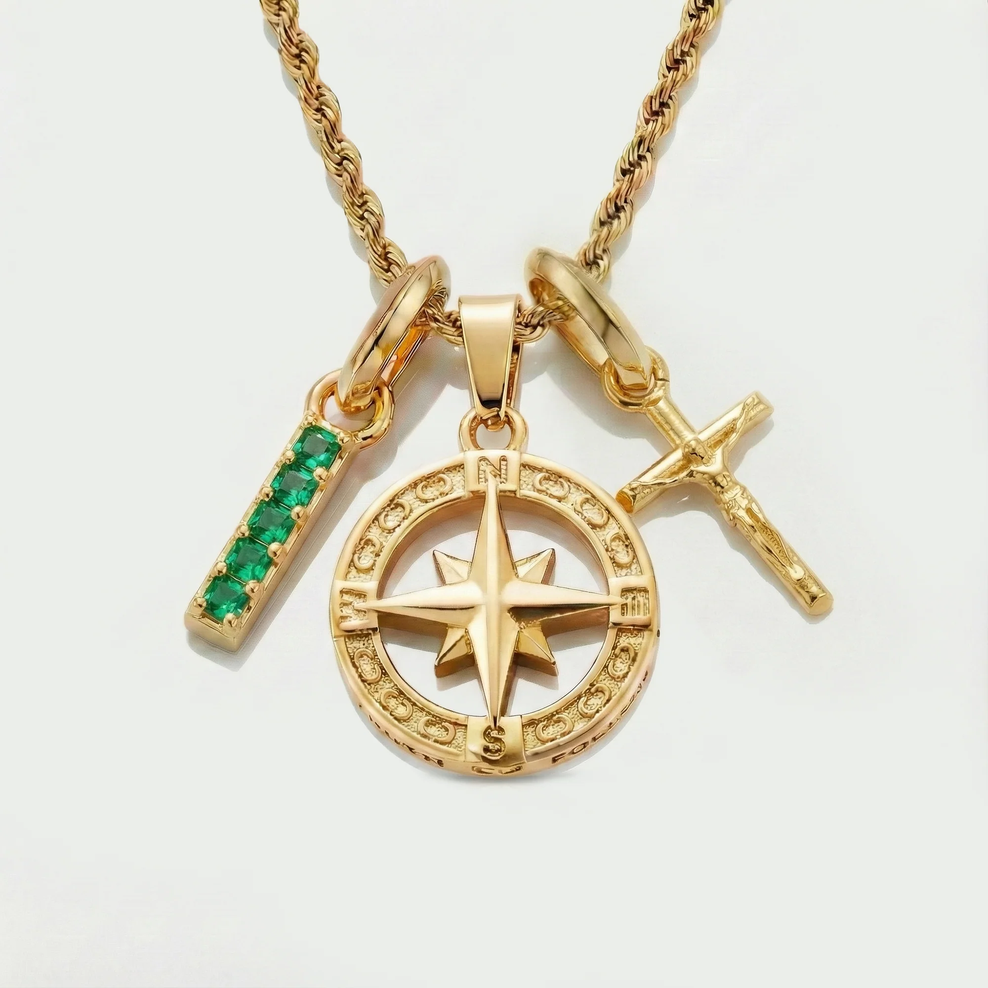 Build Your Own Pendant (Gold) | Emerald Stone - Image 74