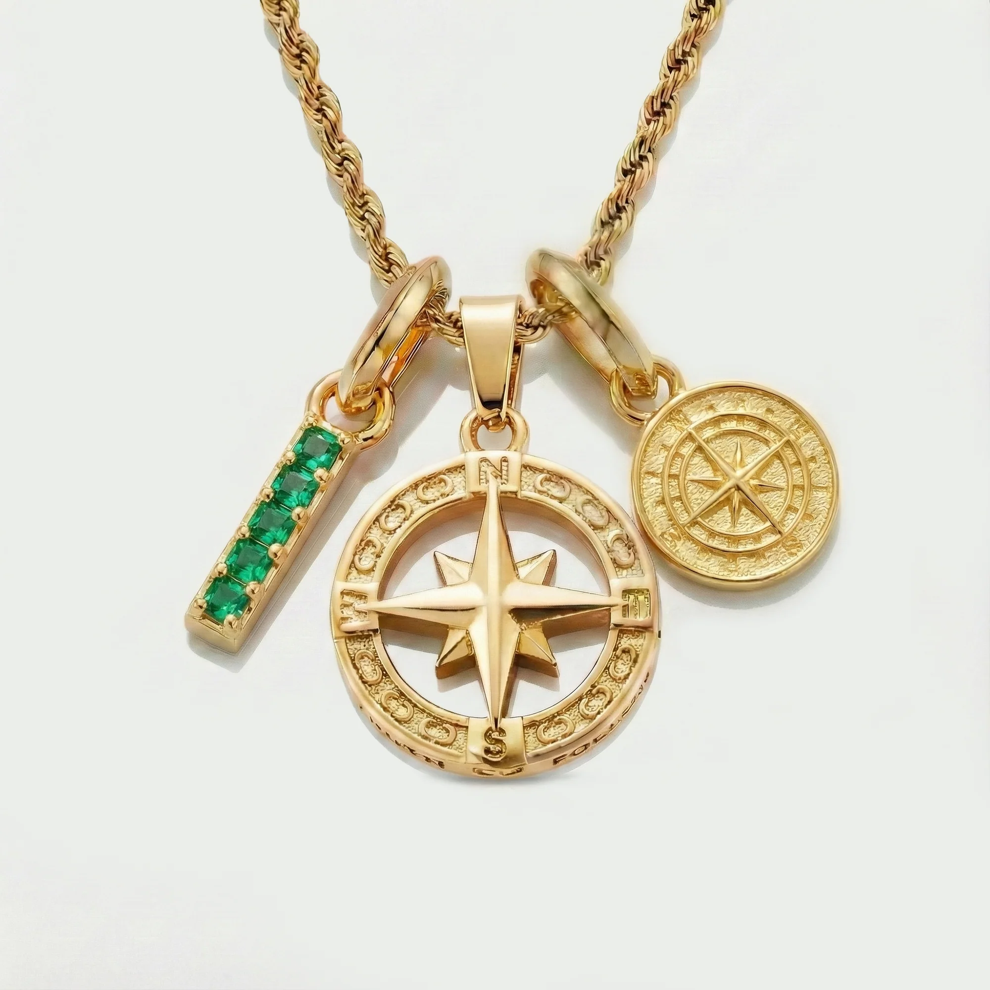 Build Your Own Pendant (Gold) | Emerald Stone - Image 77