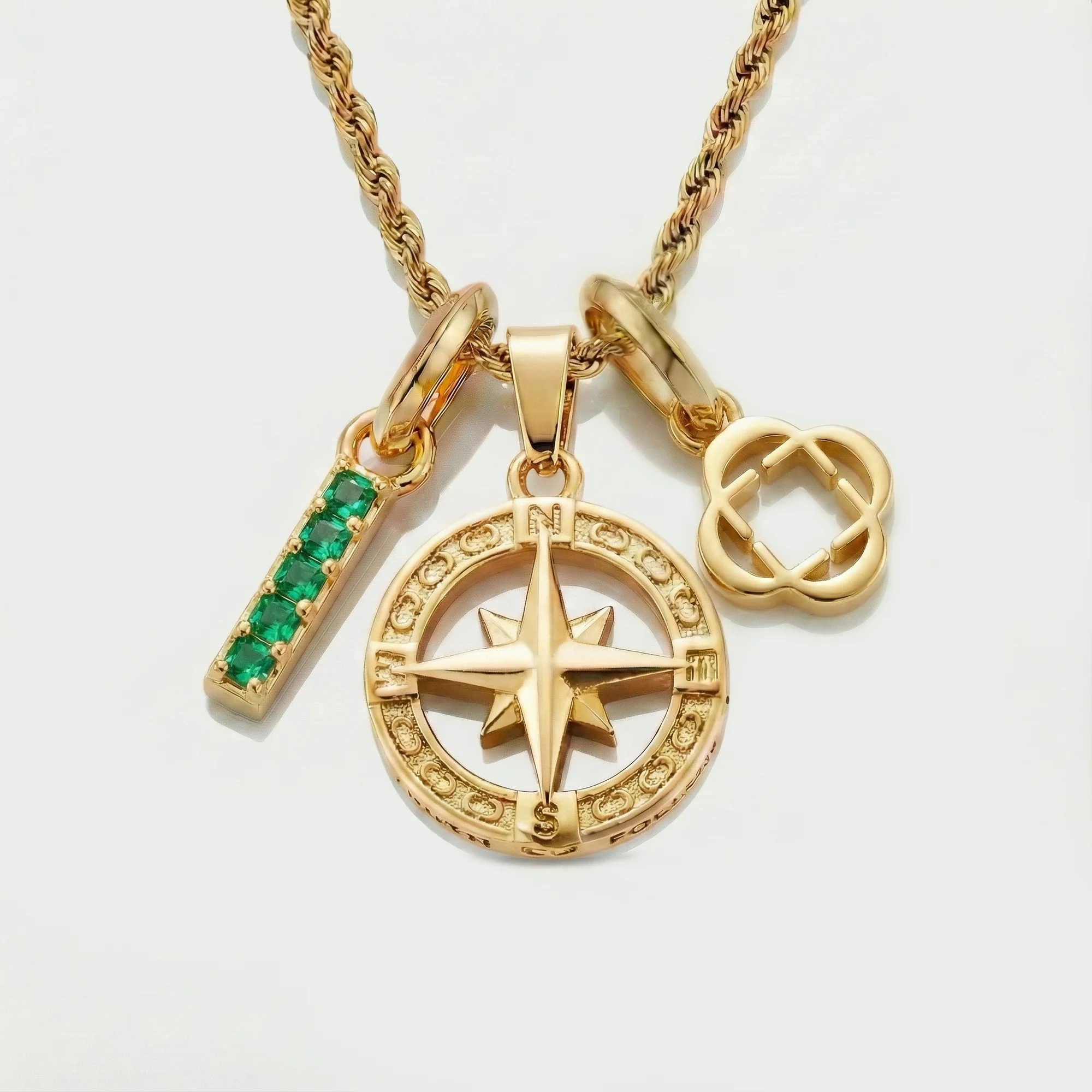 Build Your Own Pendant (Gold) | Emerald Stone - Image 78