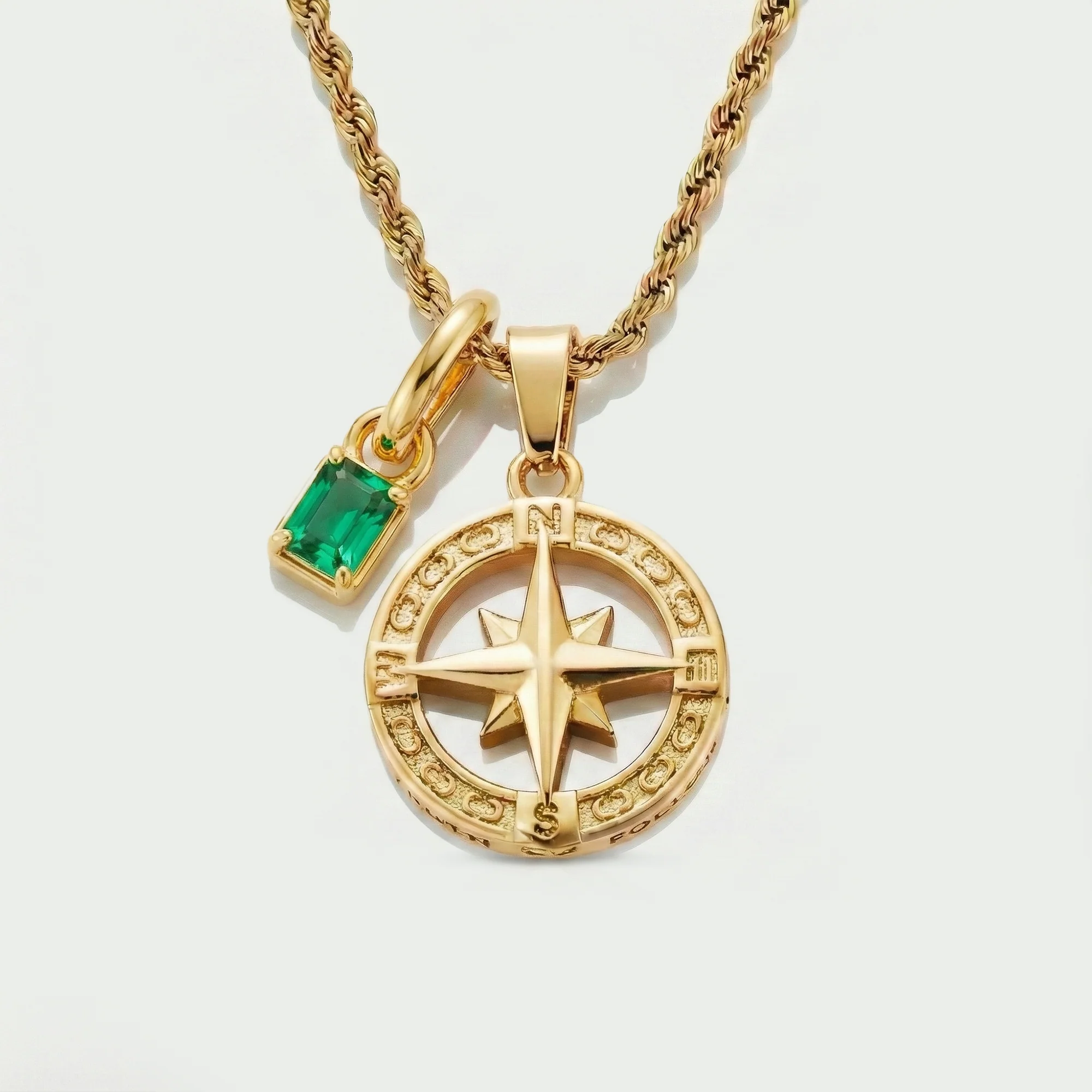 Build Your Own Pendant (Gold) | Emerald Stone - Image 79