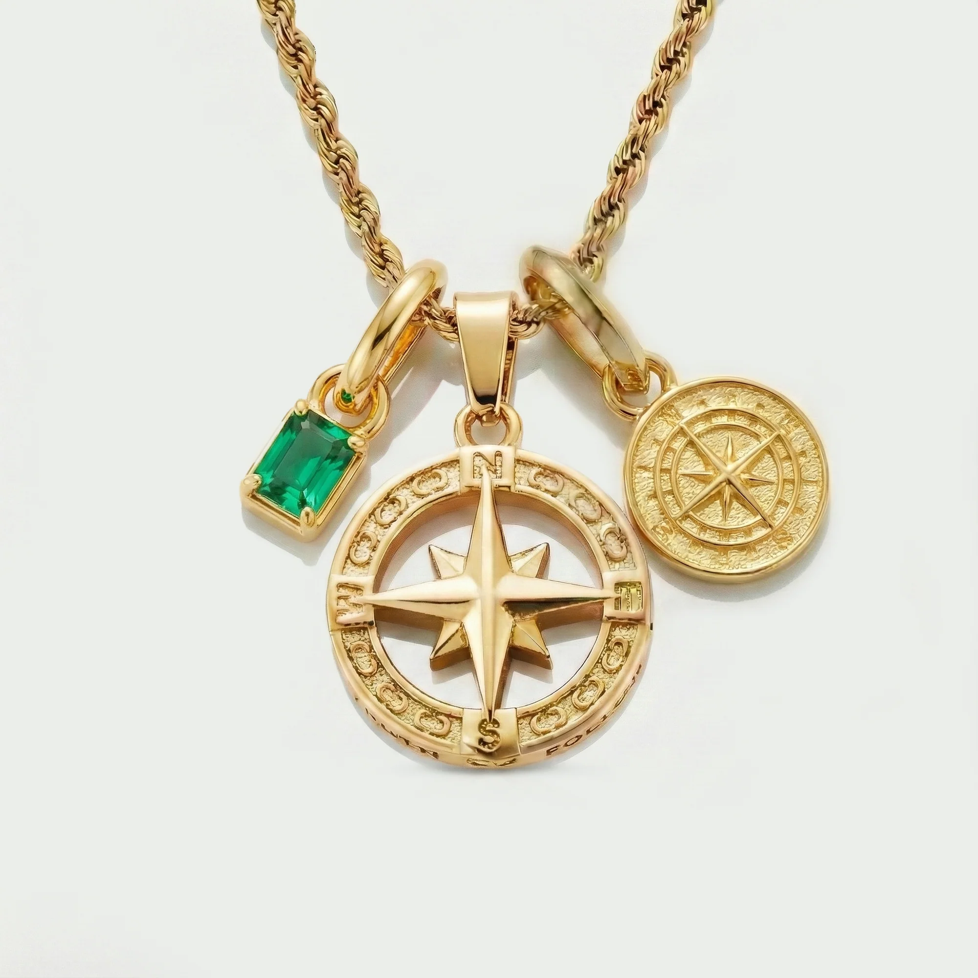 Build Your Own Pendant (Gold) | Emerald Stone - Image 83