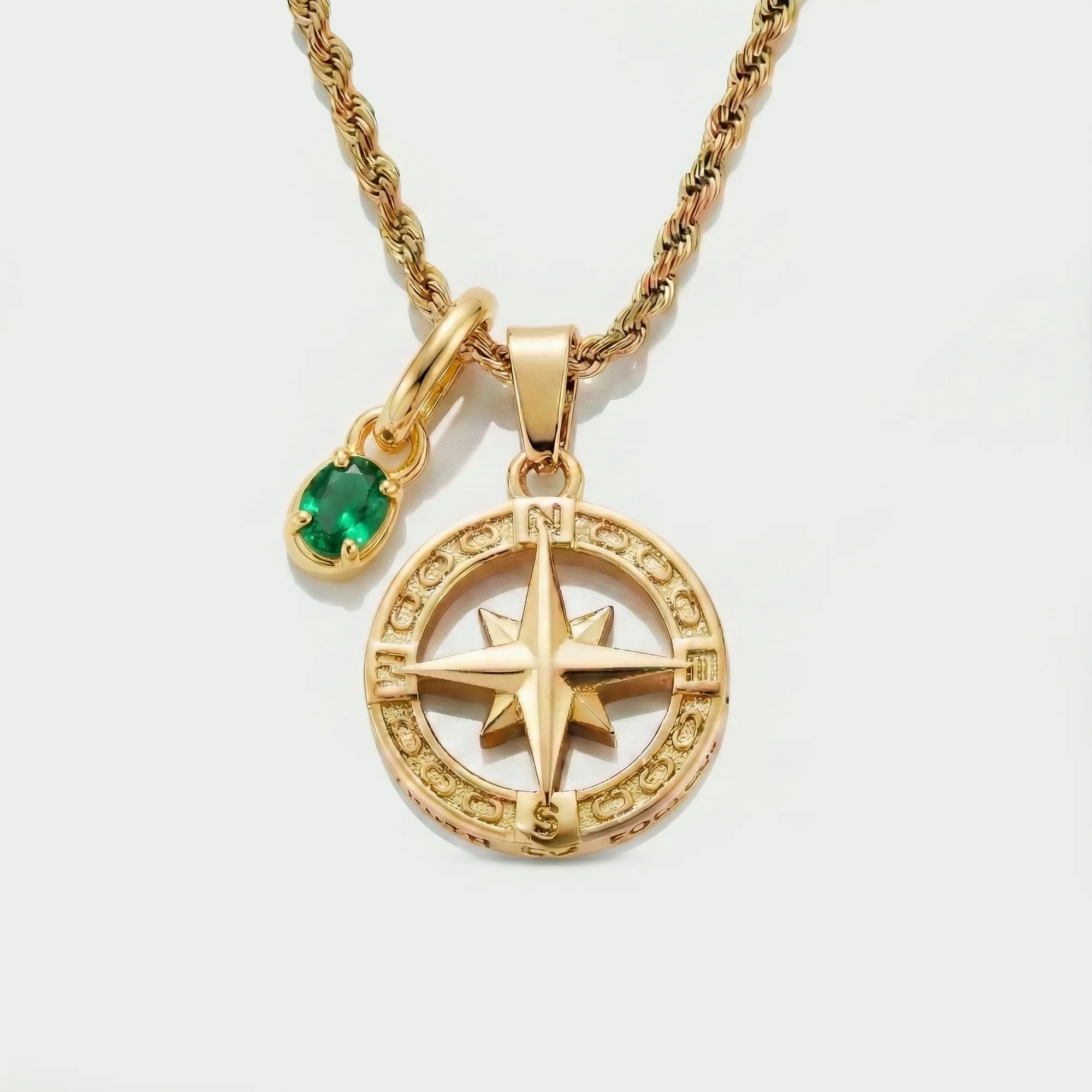 Build Your Own Pendant (Gold) | Emerald Stone - Image 85