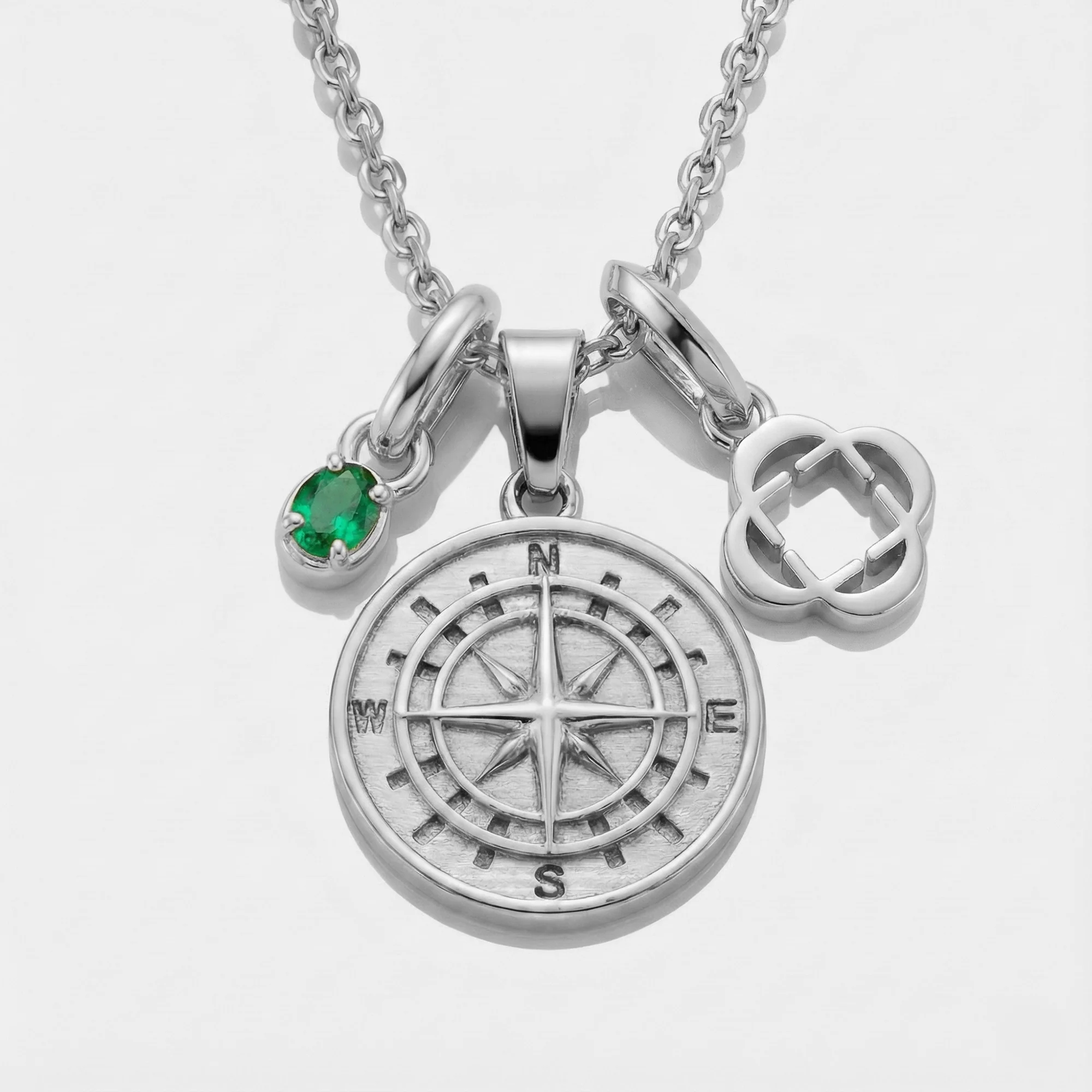 Build Your Own Pendant (Silver) | Emerald Stone - Image 19