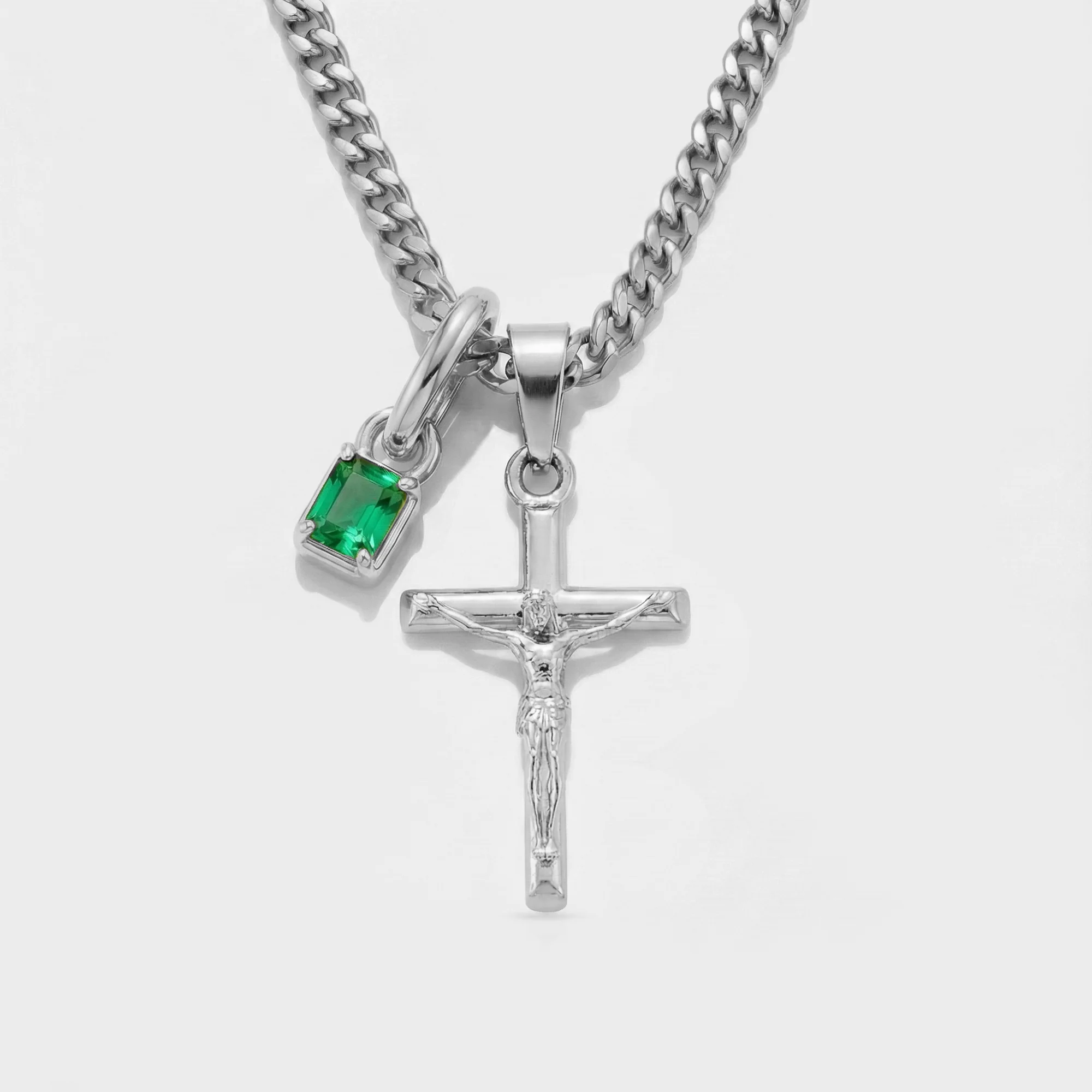 Build Your Own Pendant (Silver) | Emerald Stone - Image 26