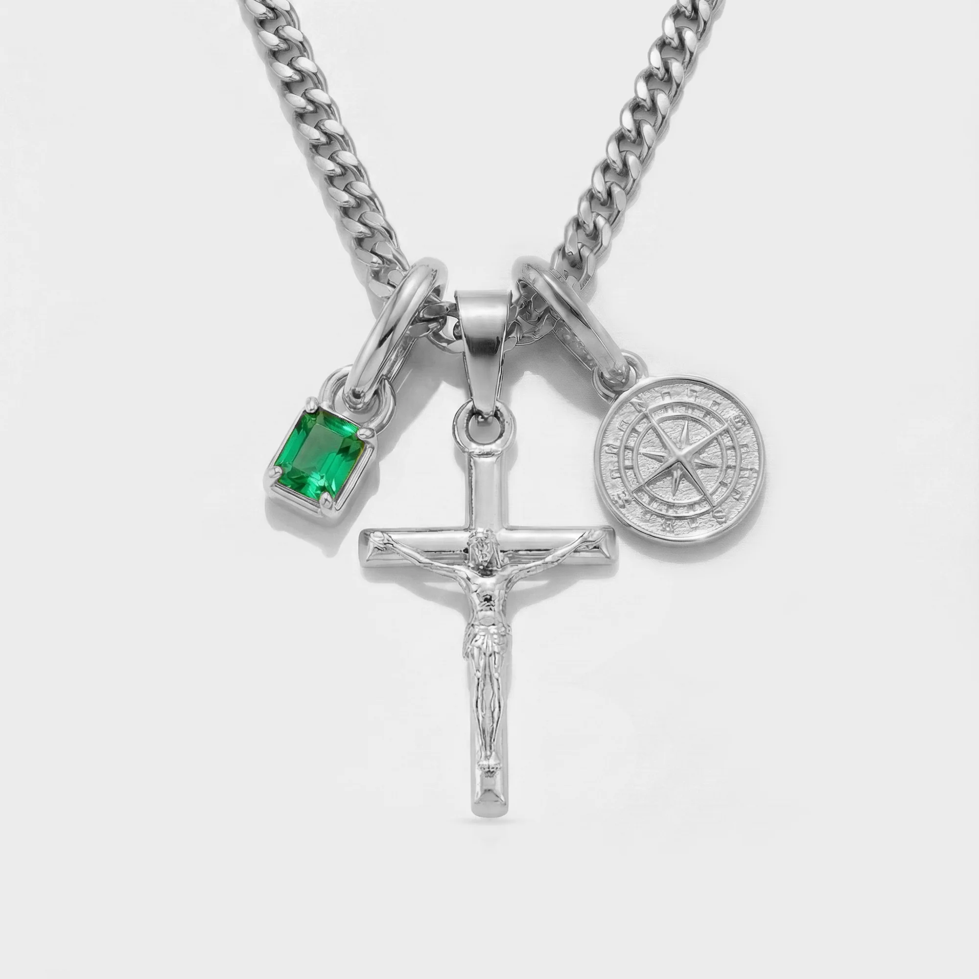 Build Your Own Pendant (Silver) | Emerald Stone - Image 29