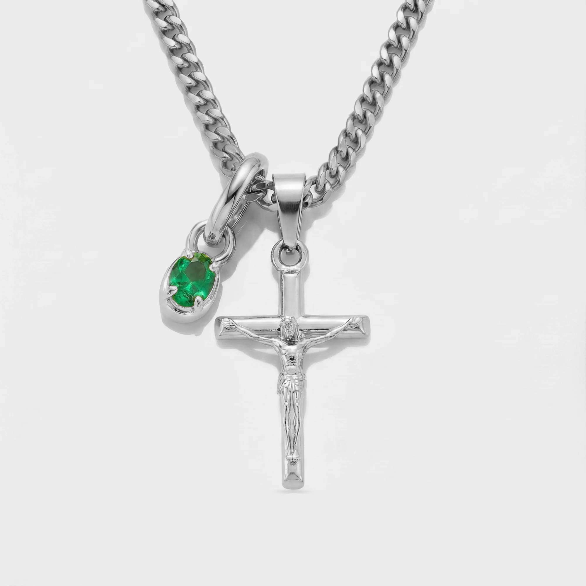 Build Your Own Pendant (Silver) | Emerald Stone - Image 31