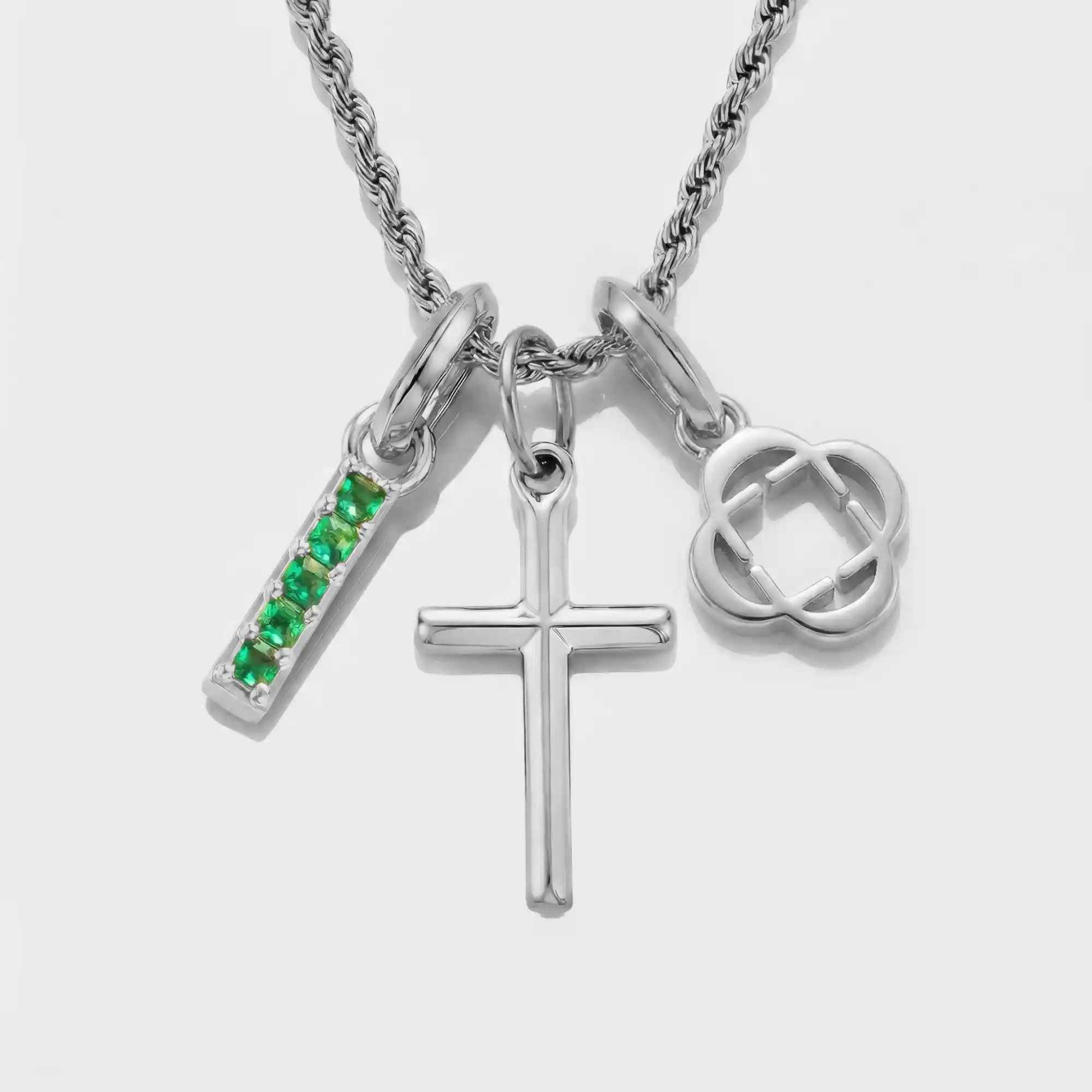 Build Your Own Pendant (Silver) | Emerald Stone - Image 42