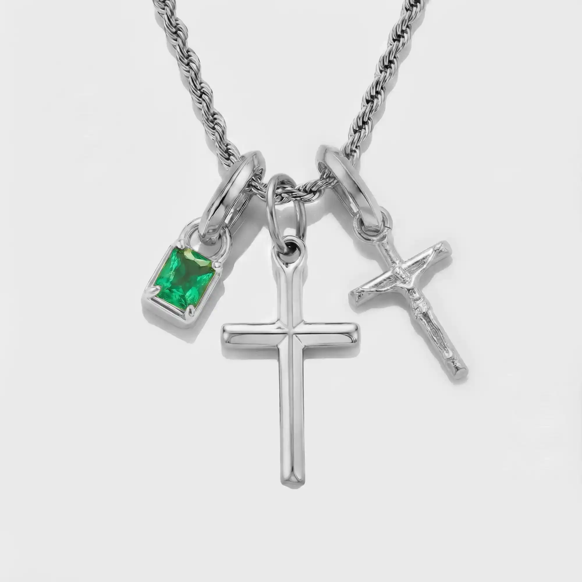 Build Your Own Pendant (Silver) | Emerald Stone - Image 44