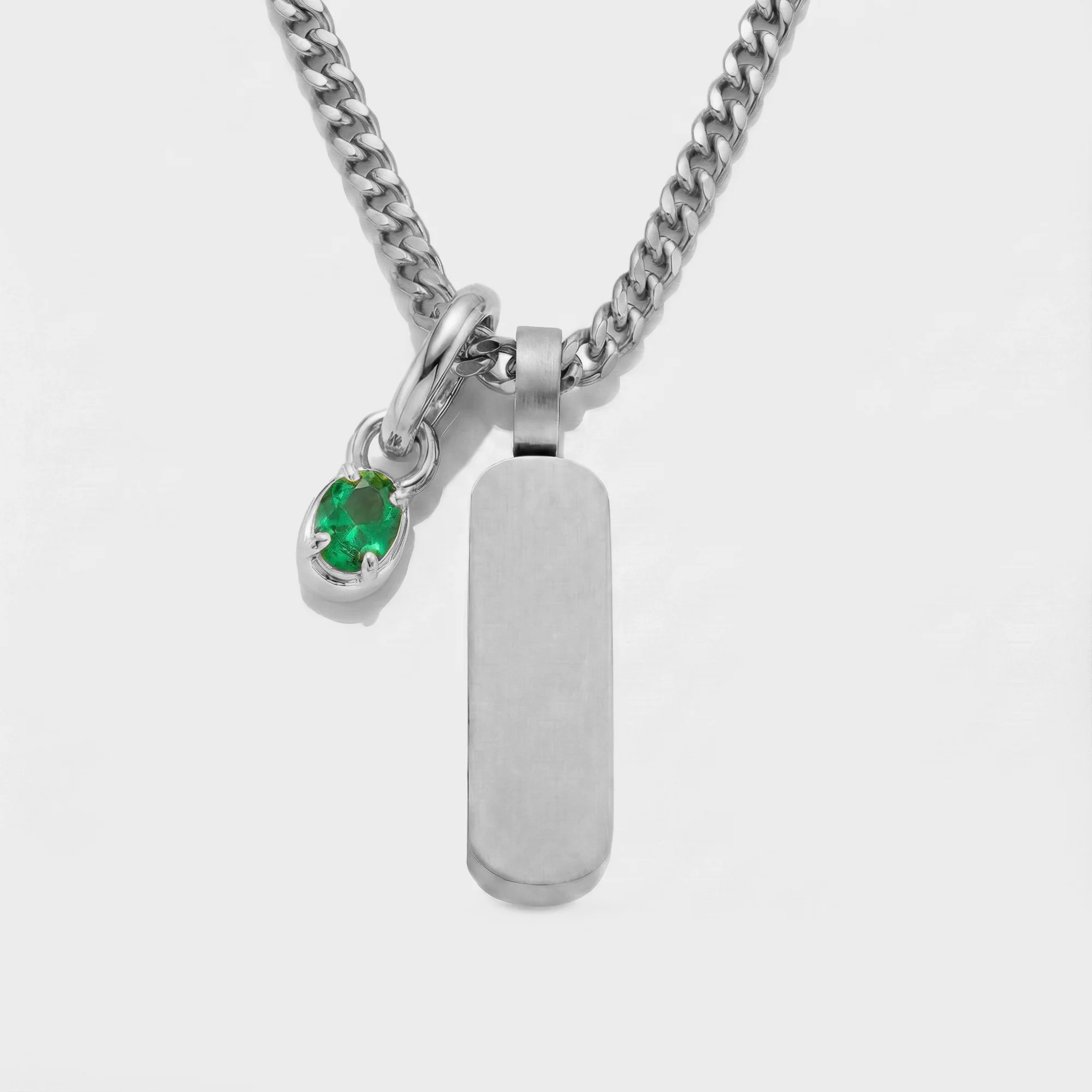 Build Your Own Pendant (Silver) | Emerald Stone - Image 67