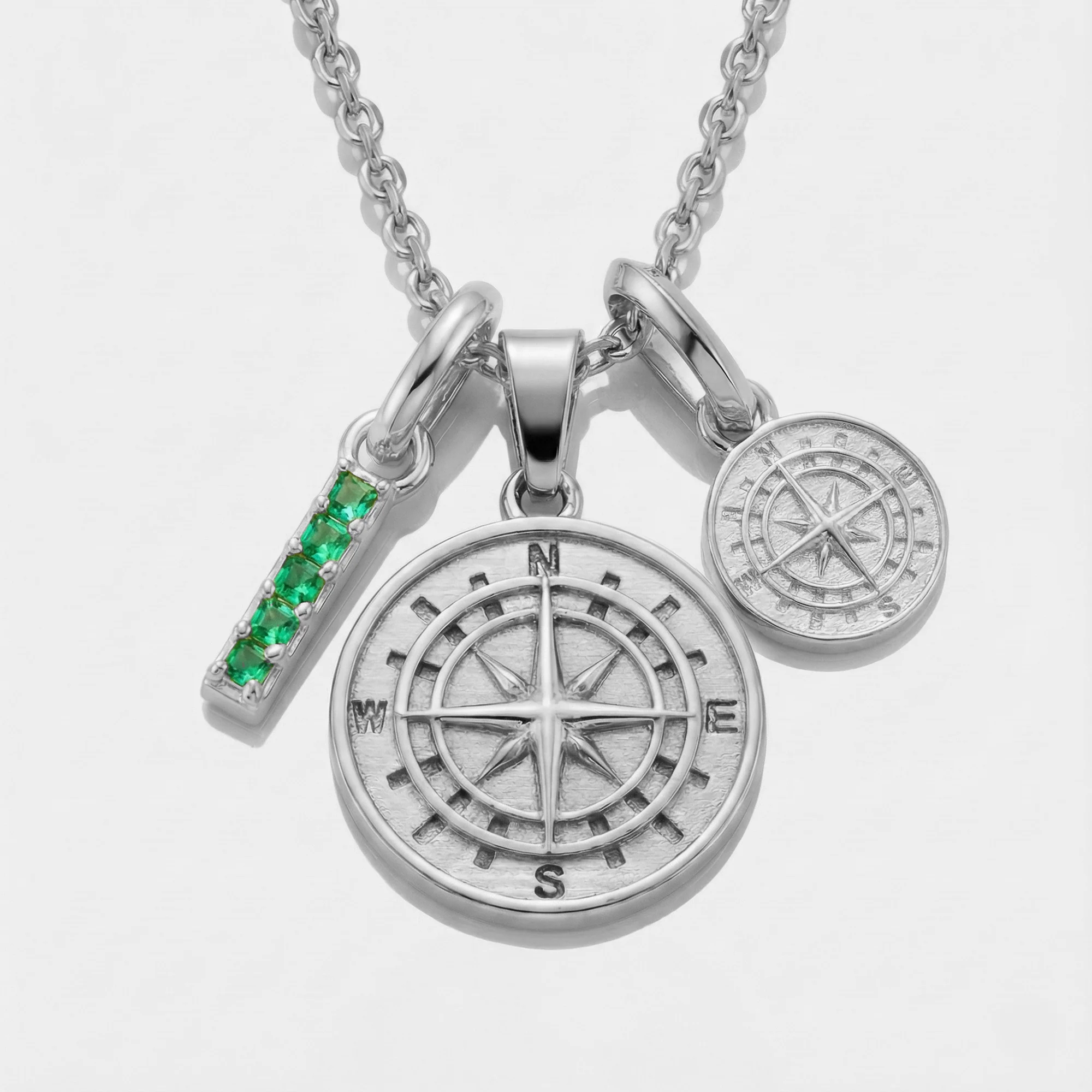 Build Your Own Pendant (Silver) | Emerald Stone - Image 7