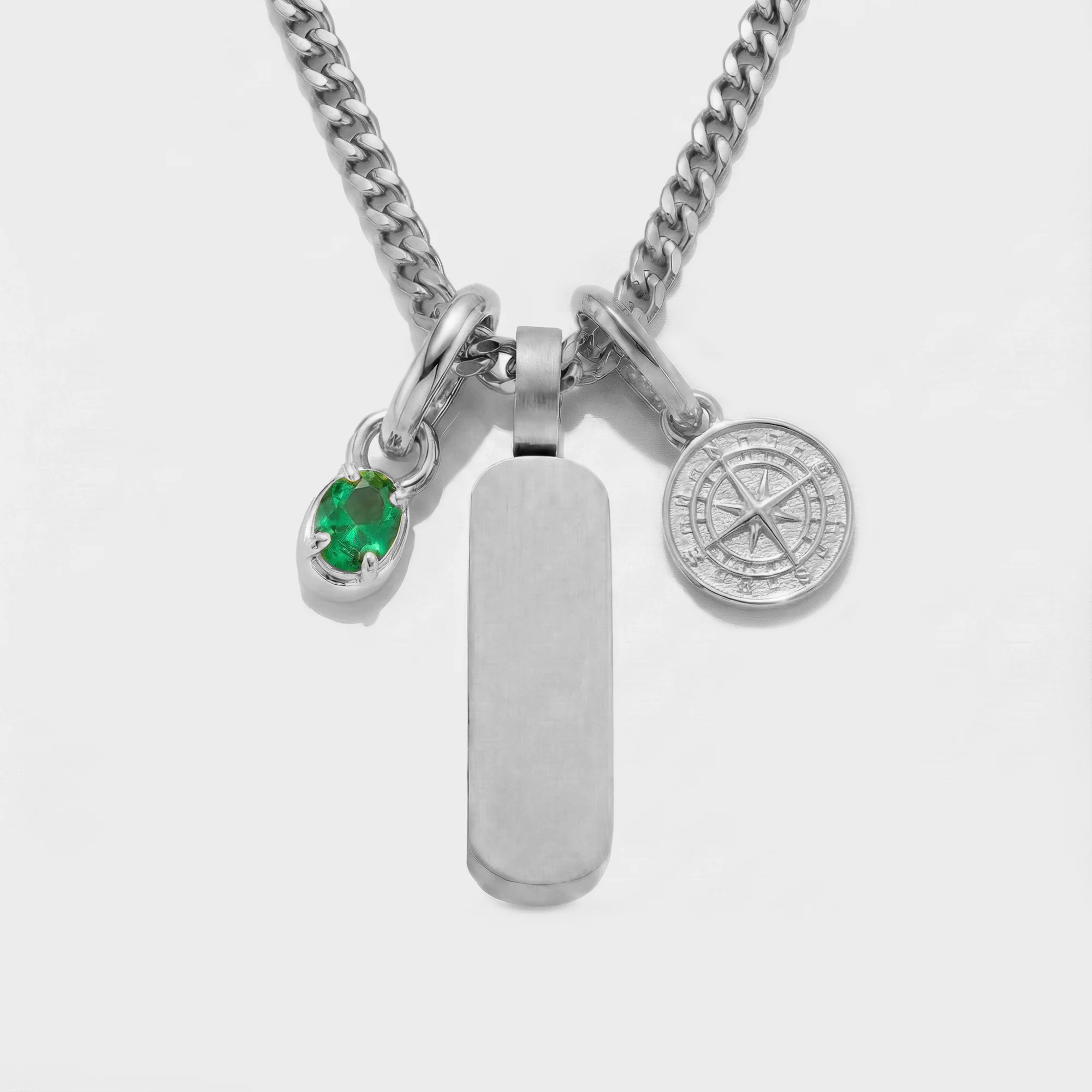Build Your Own Pendant (Silver) | Emerald Stone - Image 71