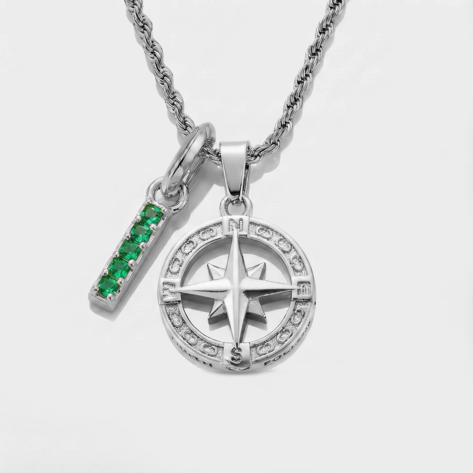 Build Your Own Pendant (Silver) | Emerald Stone - Image 73