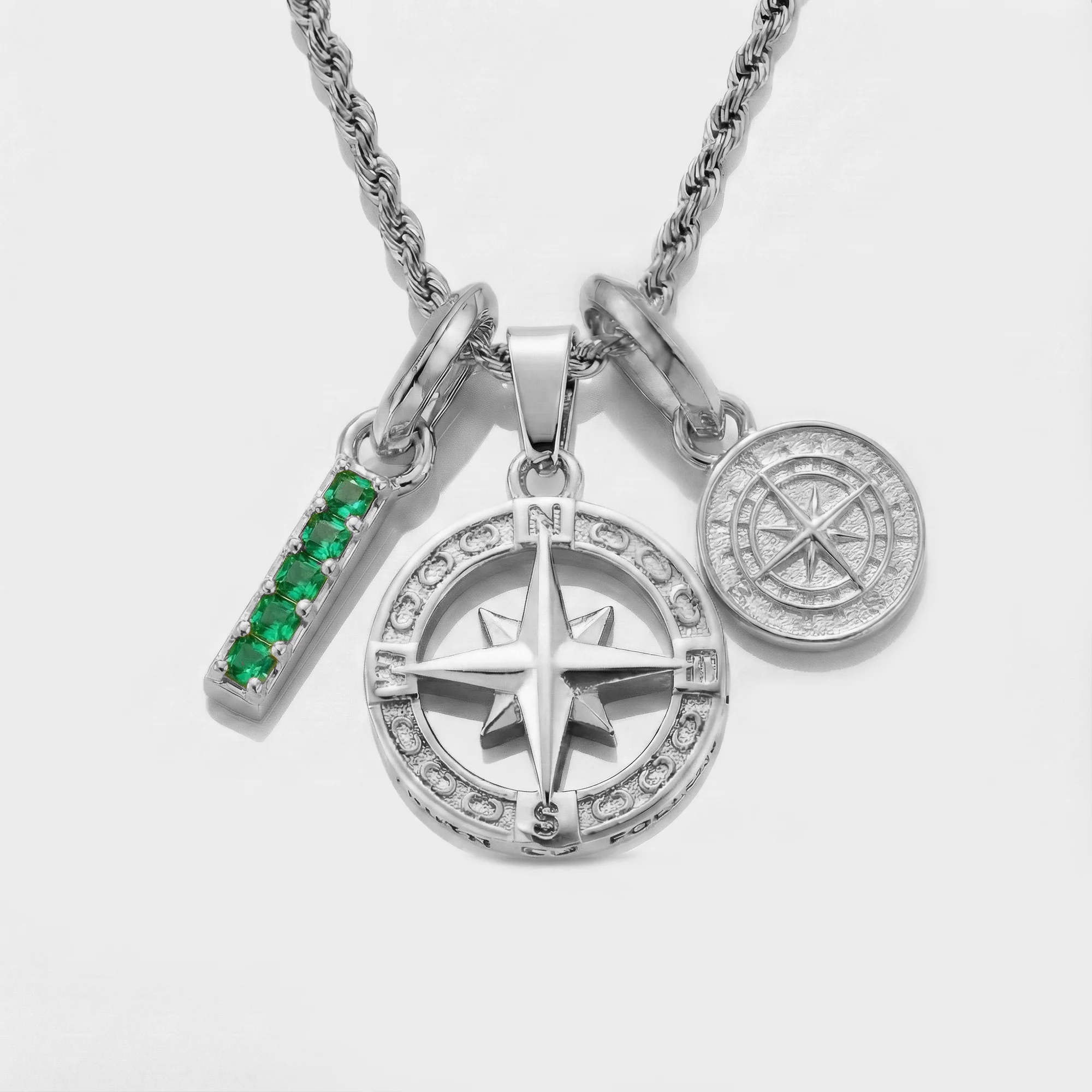 Build Your Own Pendant (Silver) | Emerald Stone - Image 77
