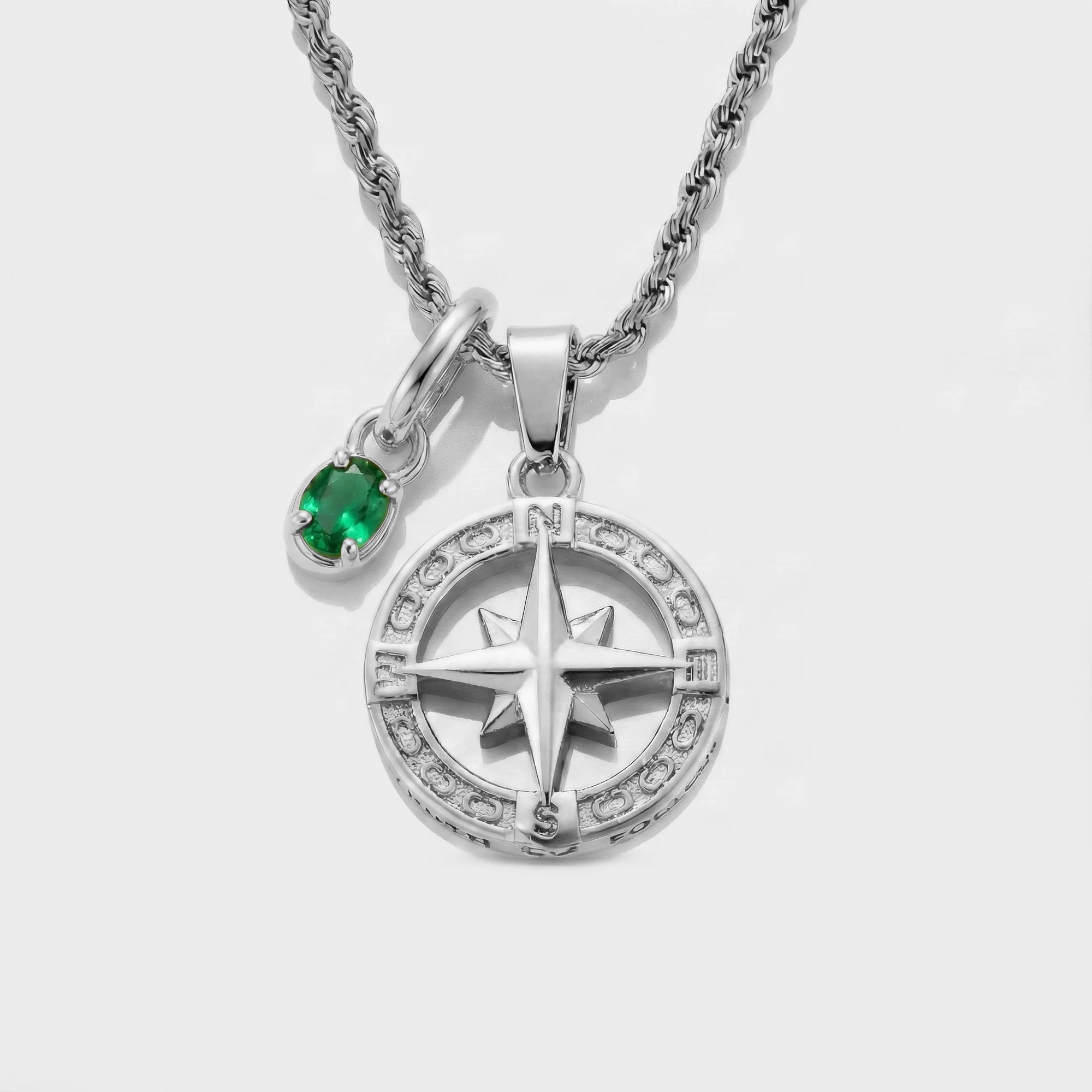 Build Your Own Pendant (Silver) | Emerald Stone - Image 85