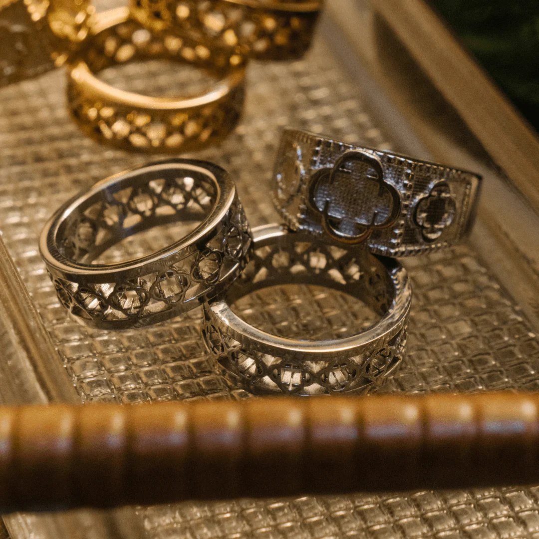 Clover Band Ring (Silver) - Image 5