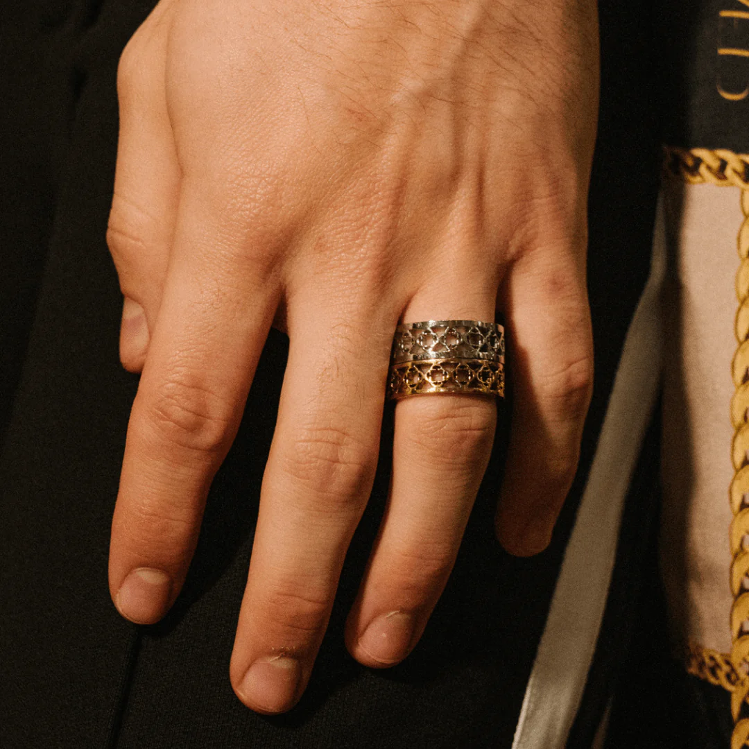 Clover Band Ring (Silver) - Image 6
