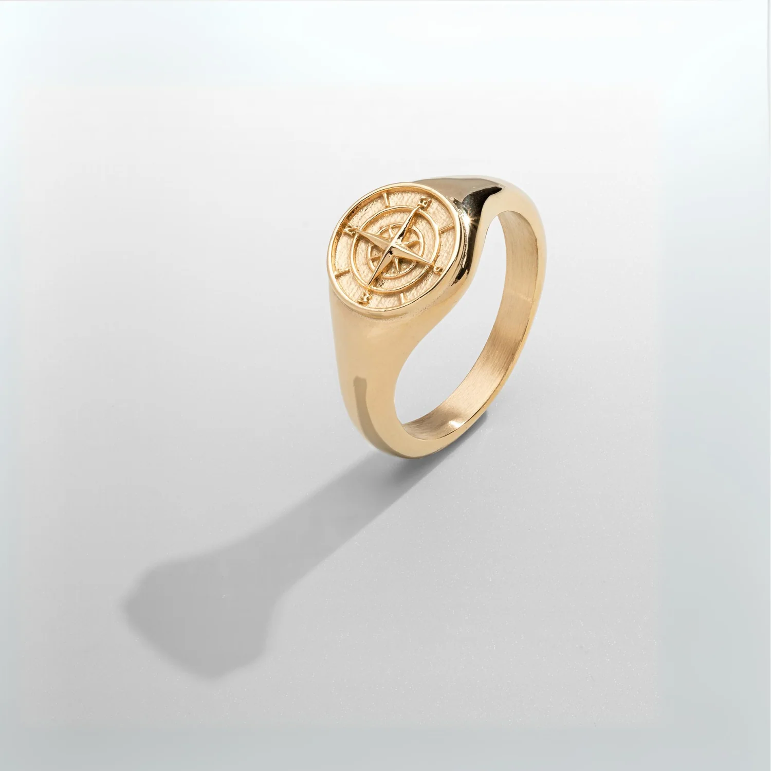 Compass Signet Ring (Gold) - Image 2