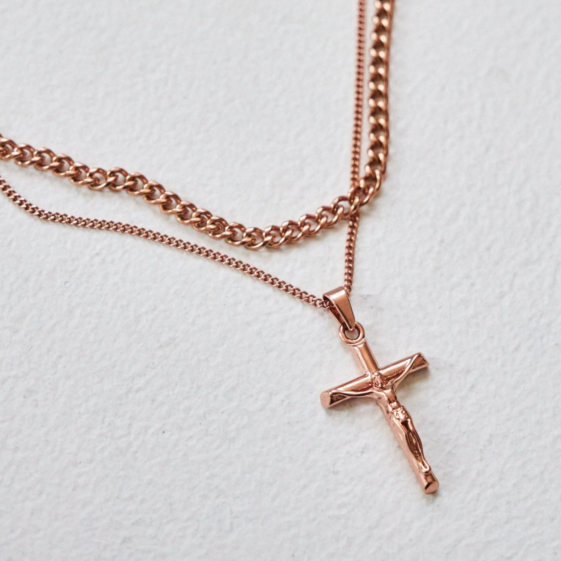 Crucifix and Cuban Set (Rose Gold) - Image 3