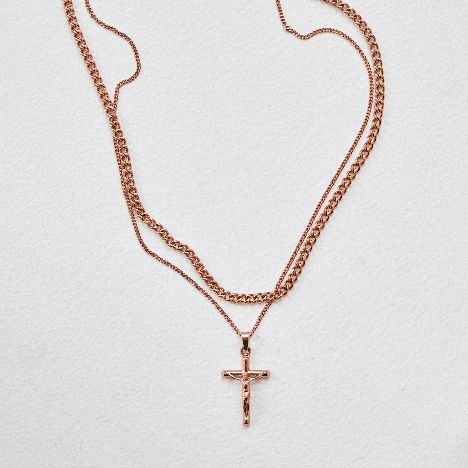 Crucifix and Cuban Set (Rose Gold) - Image 4