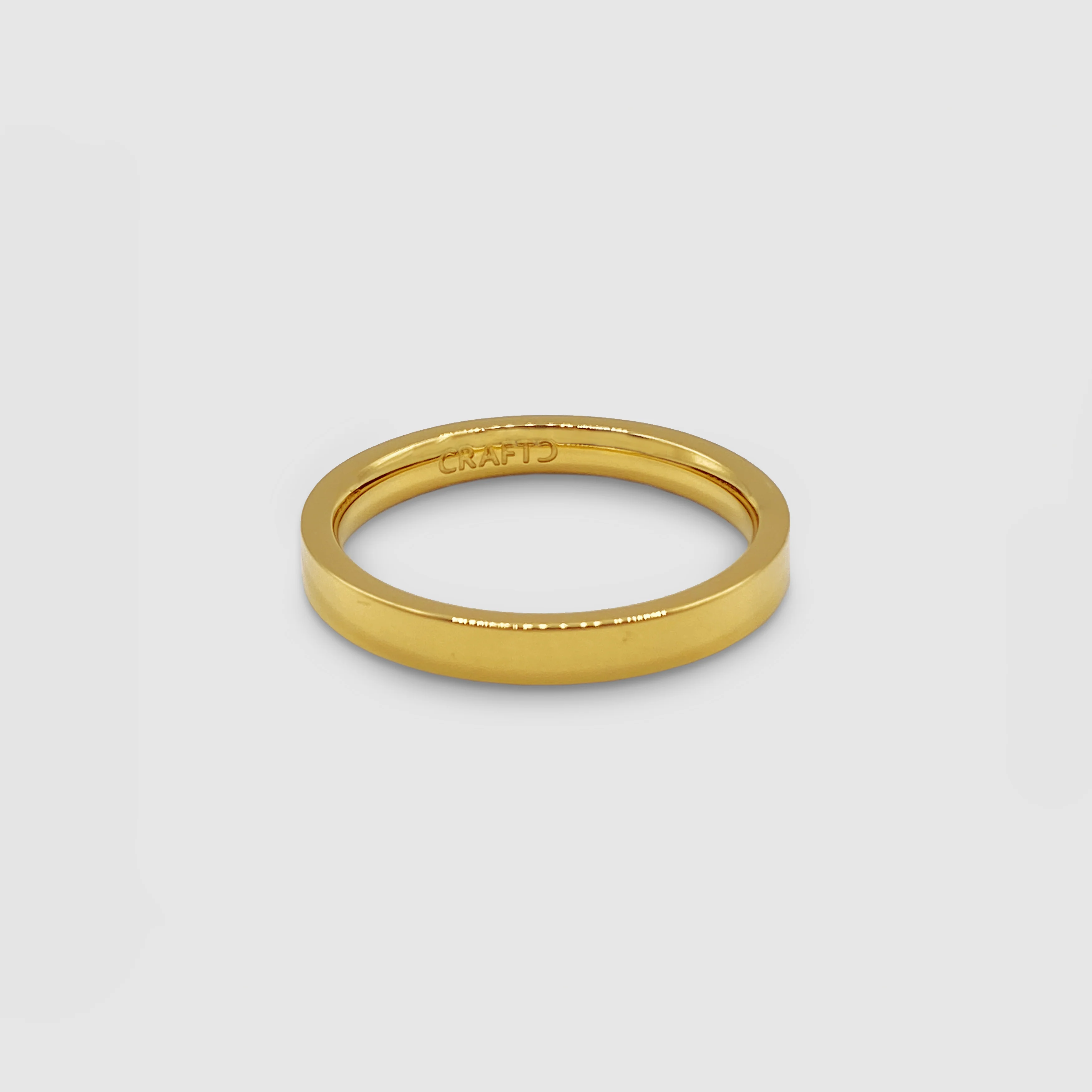Flat Band Ring (Gold) 3mm - Image 5