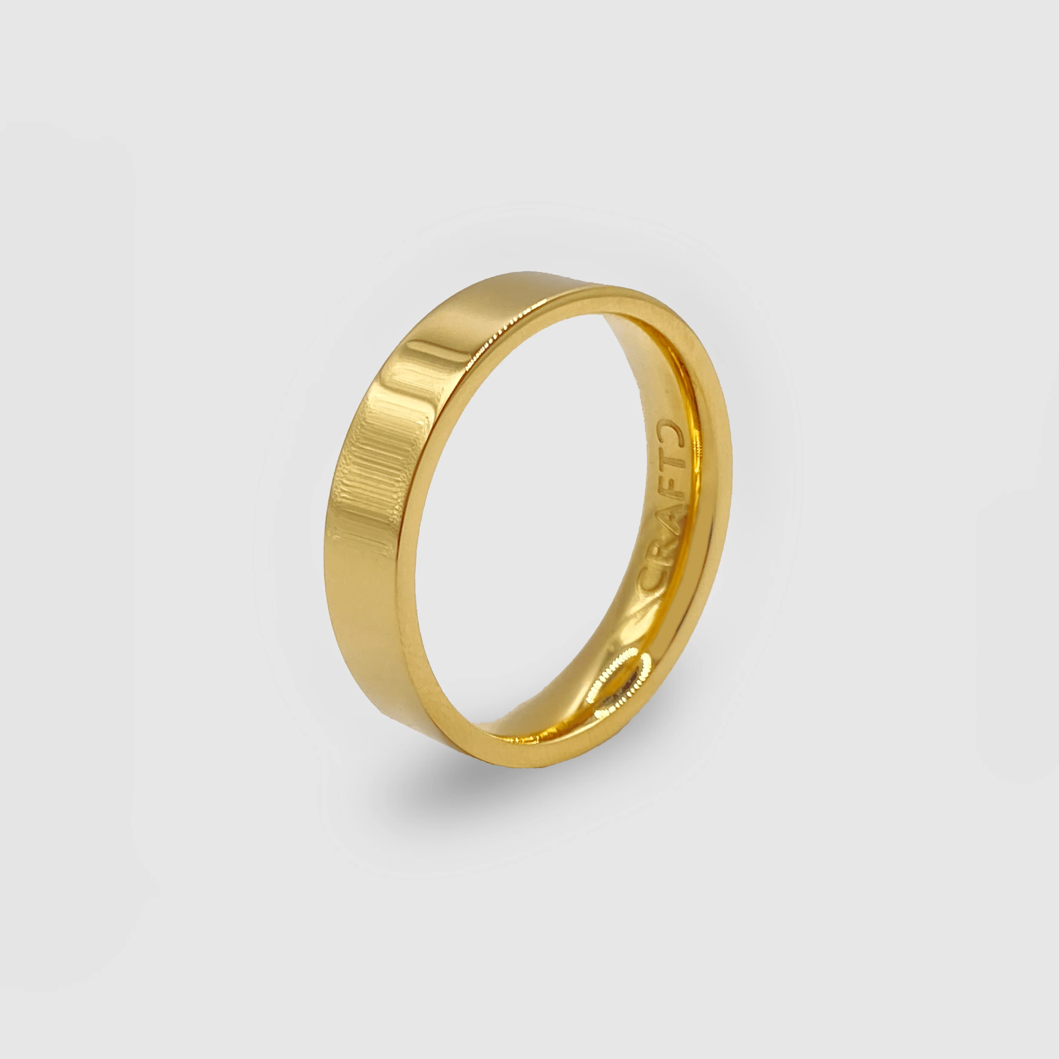 Flat Band Ring (Gold) 5mm - Image 4
