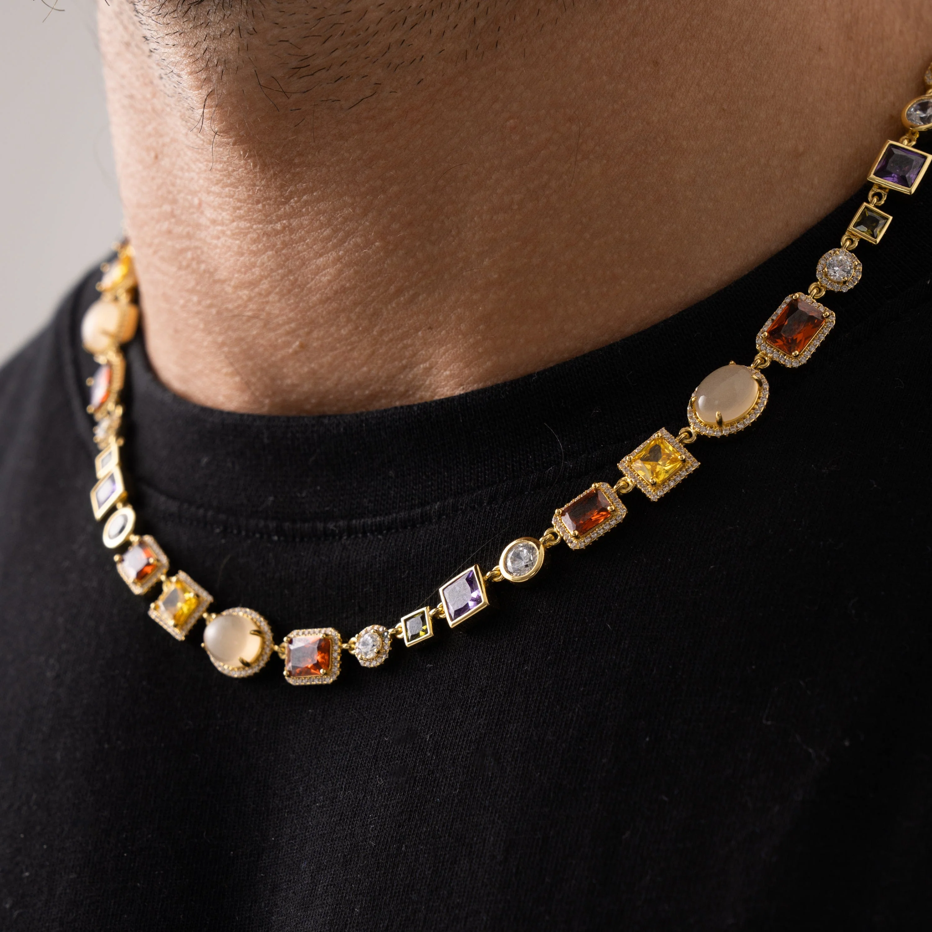 Gemstone Necklace (Gold) - Image 6