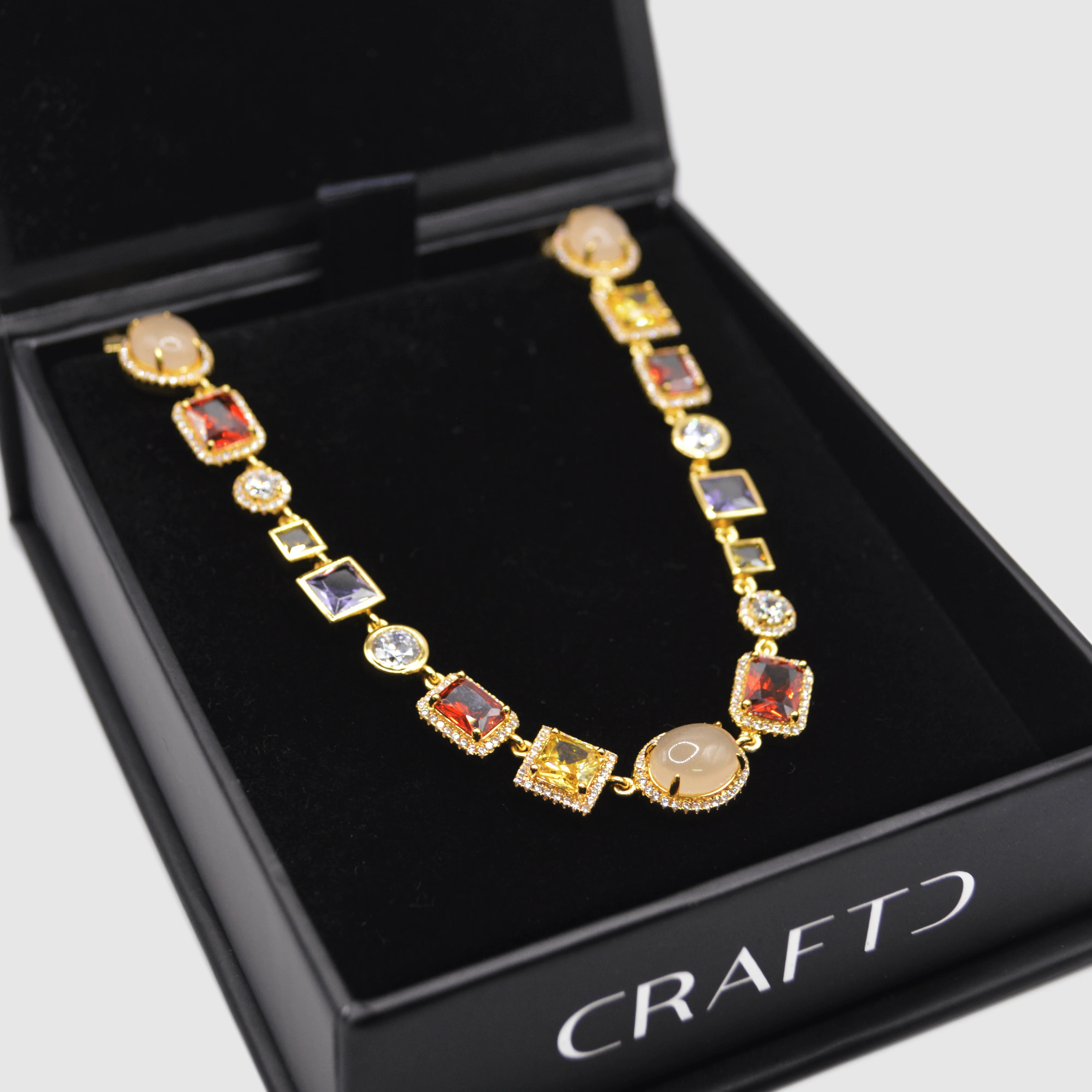 Gemstone Necklace (Gold) - Image 8