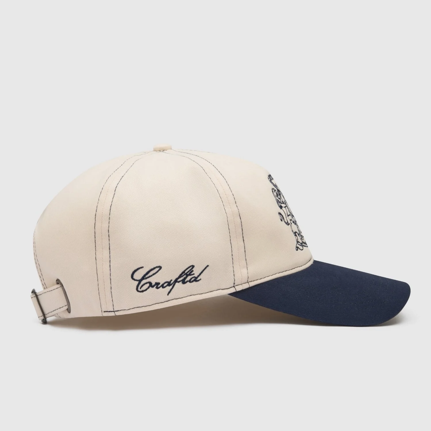 Gentlemen's Club Cap (Cream/Navy) - Image 2