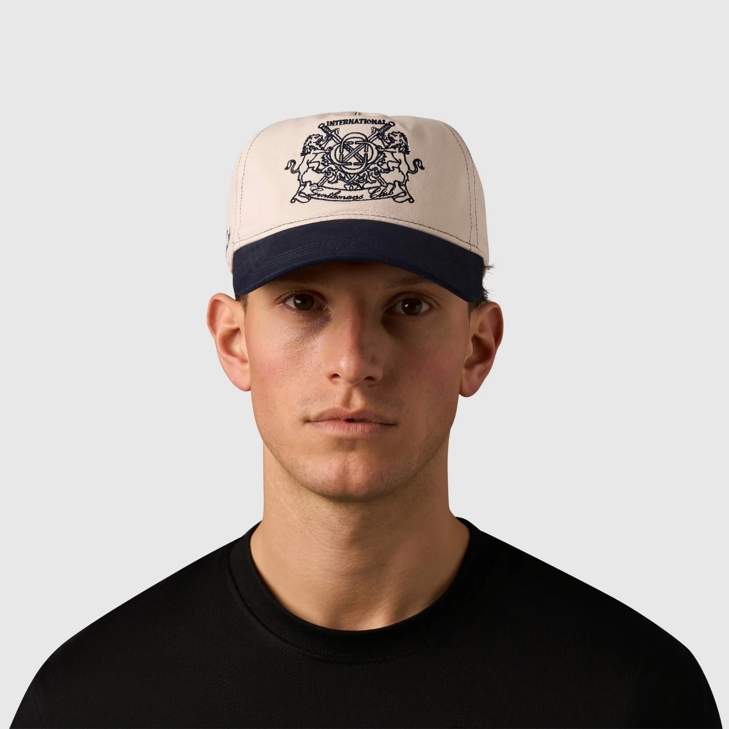 Gentlemen's Club Cap (Cream/Navy) - Image 4