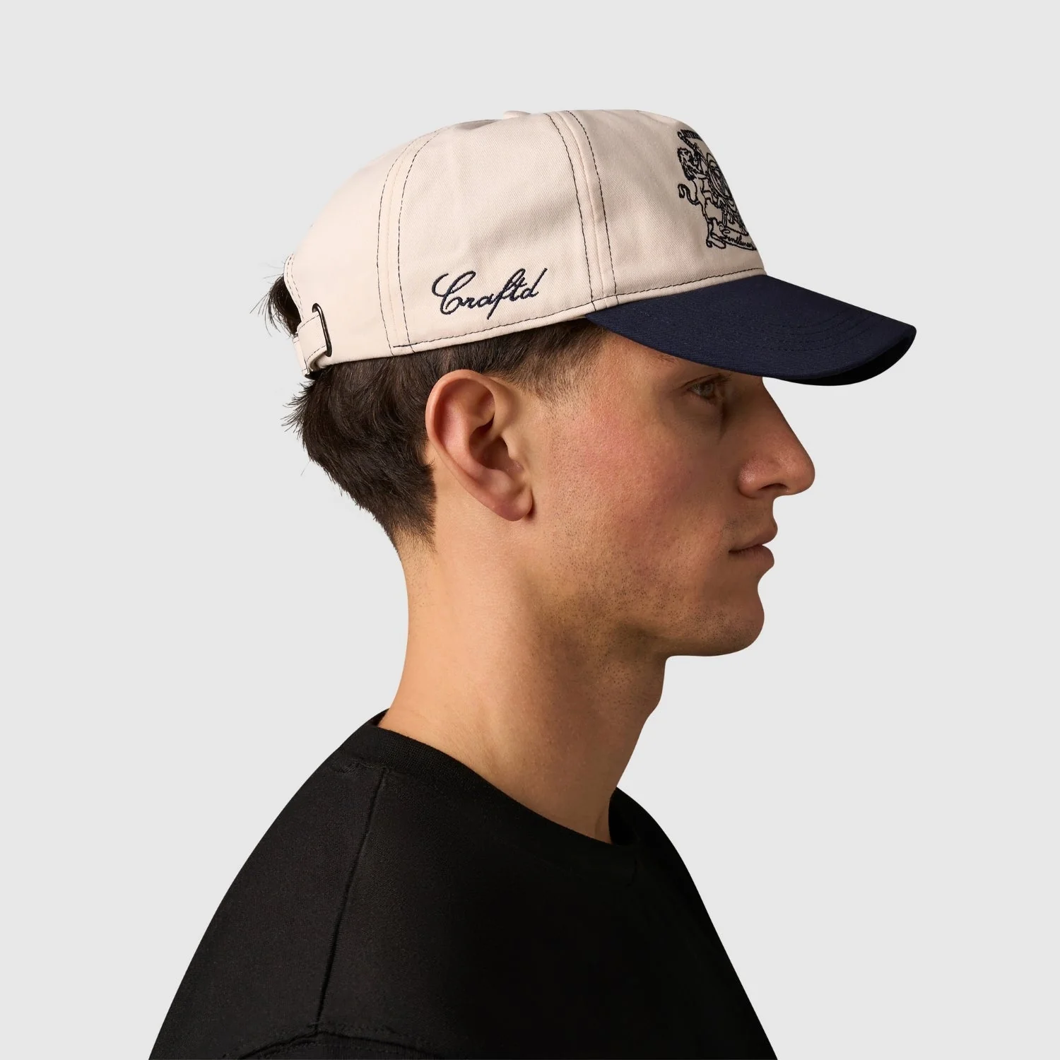 Gentlemen's Club Cap (Cream/Navy) - Image 5