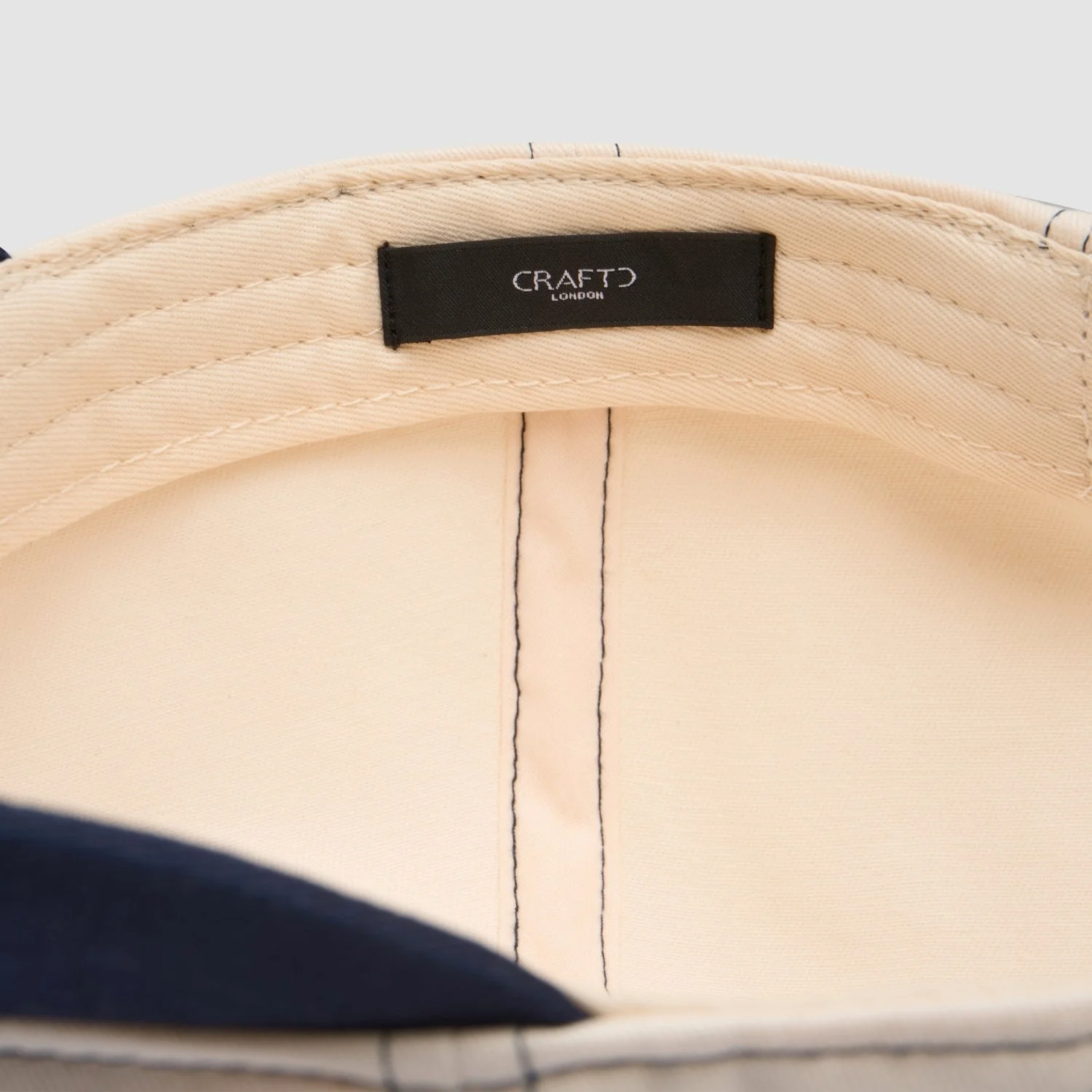 Gentlemen's Club Cap (Cream/Navy) - Image 7