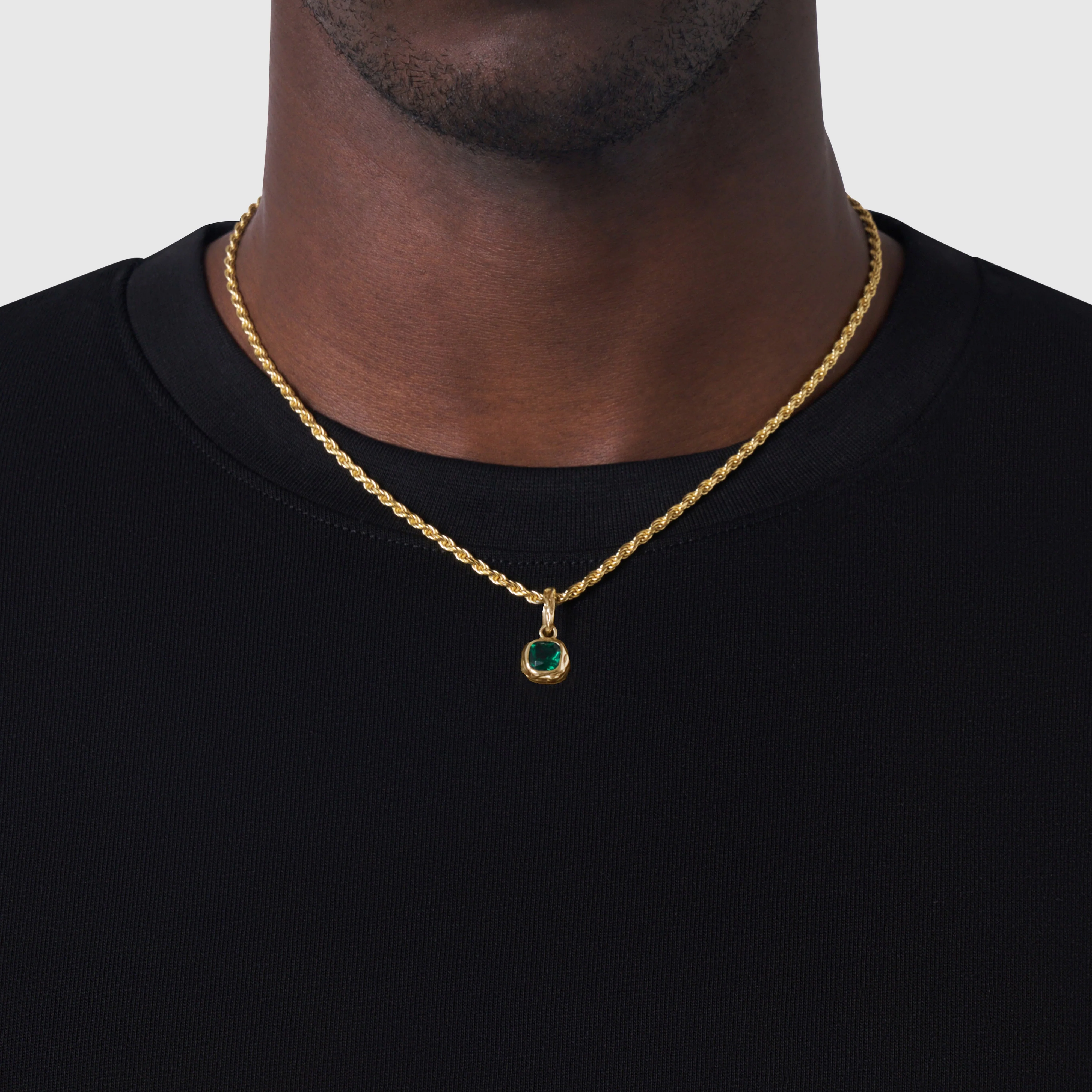 Melted Emerald Stone (18ct Gold) | Sterling Silver - Image 8