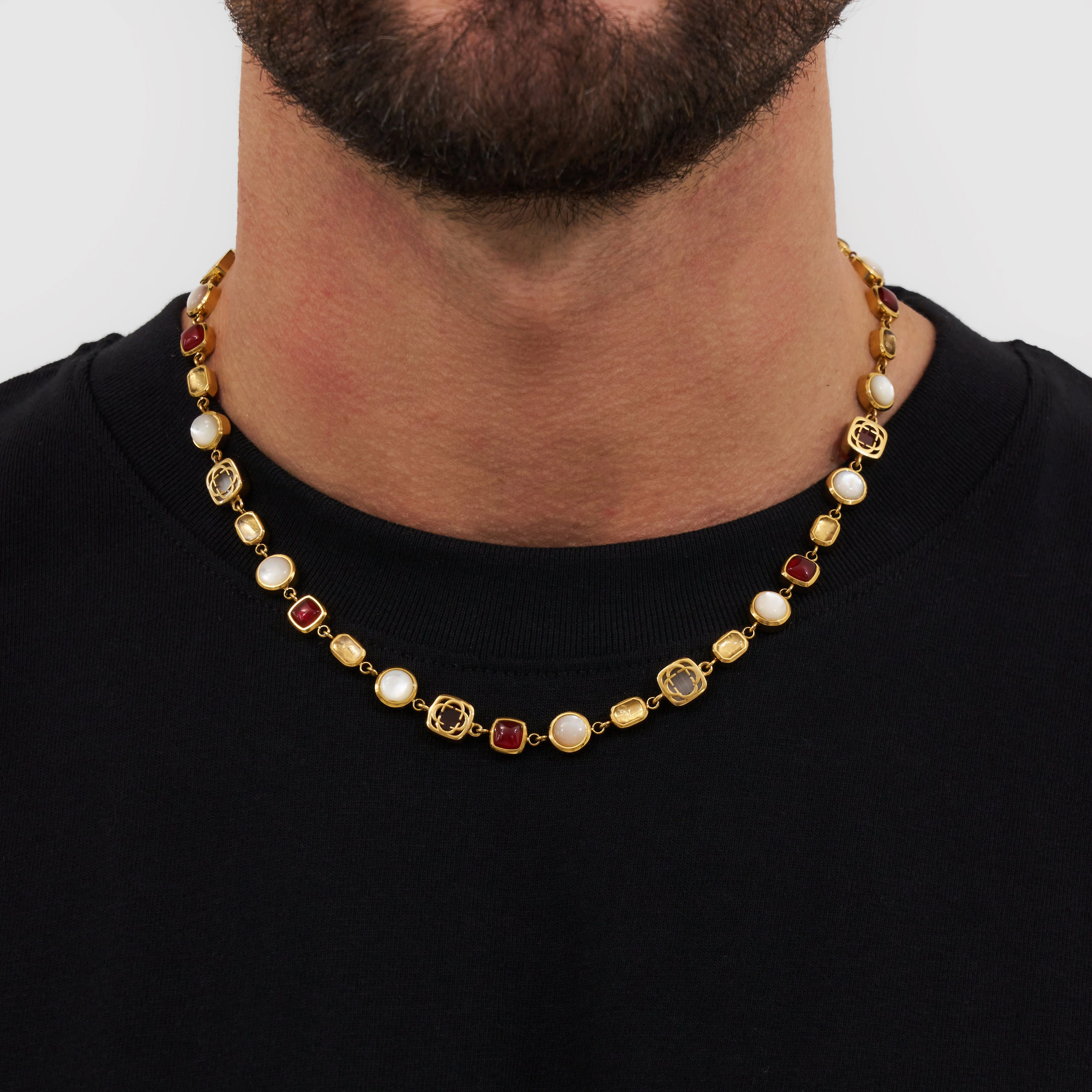 Red Crystal Gemstone Set (Gold) - Image 3